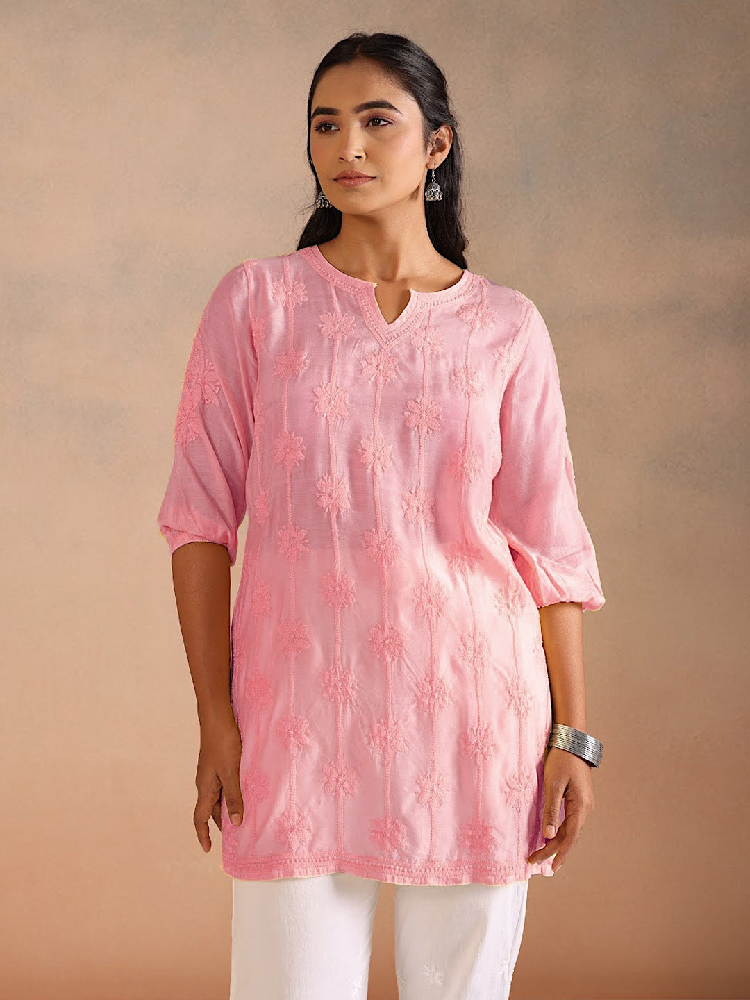 KIRAN PINK MUSLIN TOP