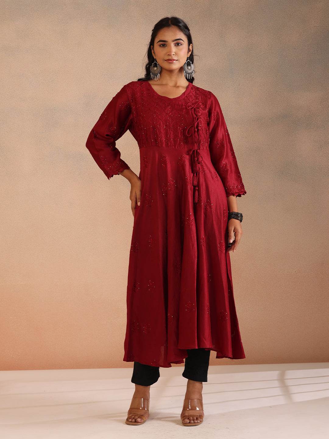 NOORZA CHANDERI ANARKALI - KRI CHIKANKARI