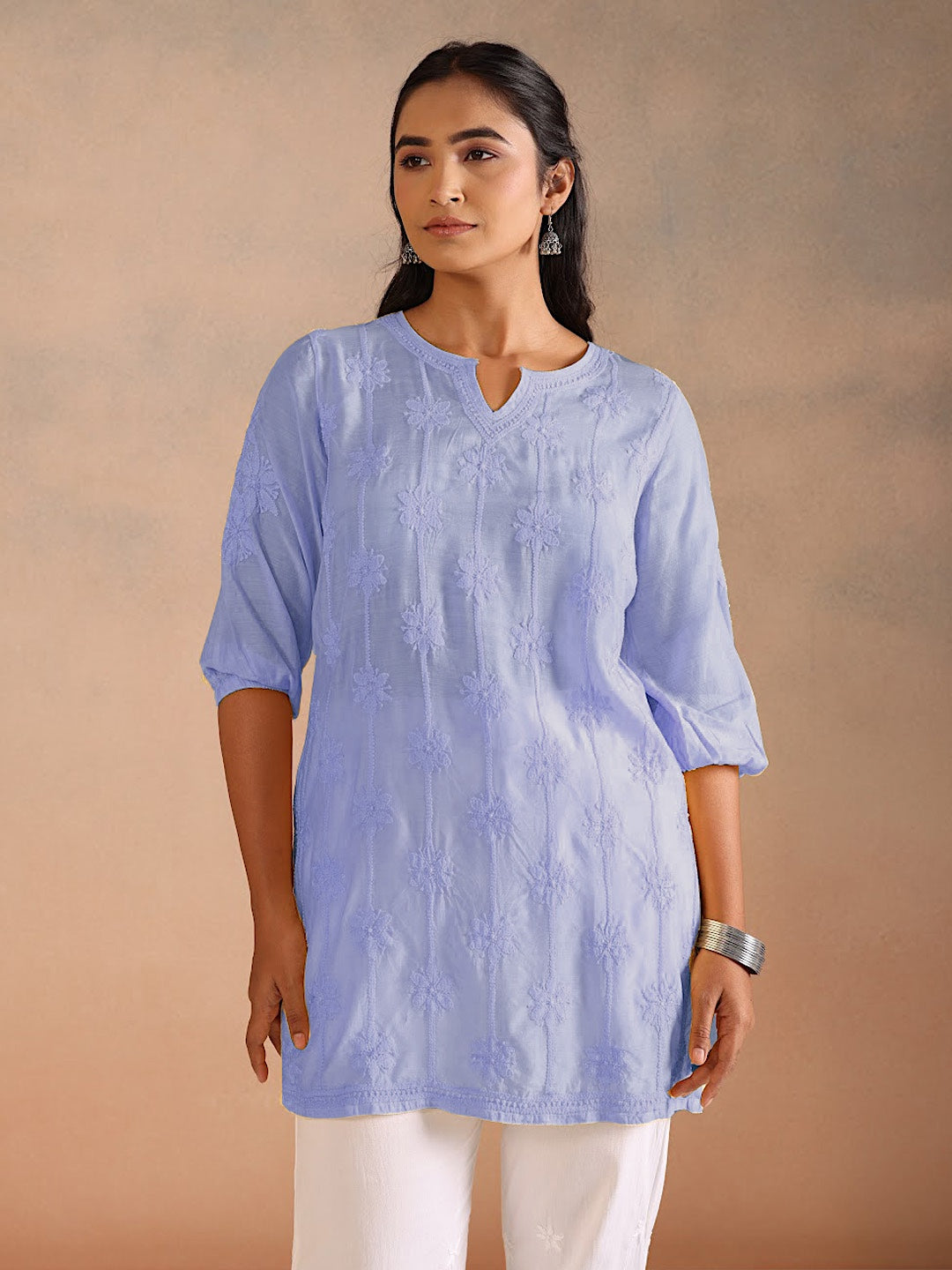 KIRAN PURPLE MUSLIN TOP