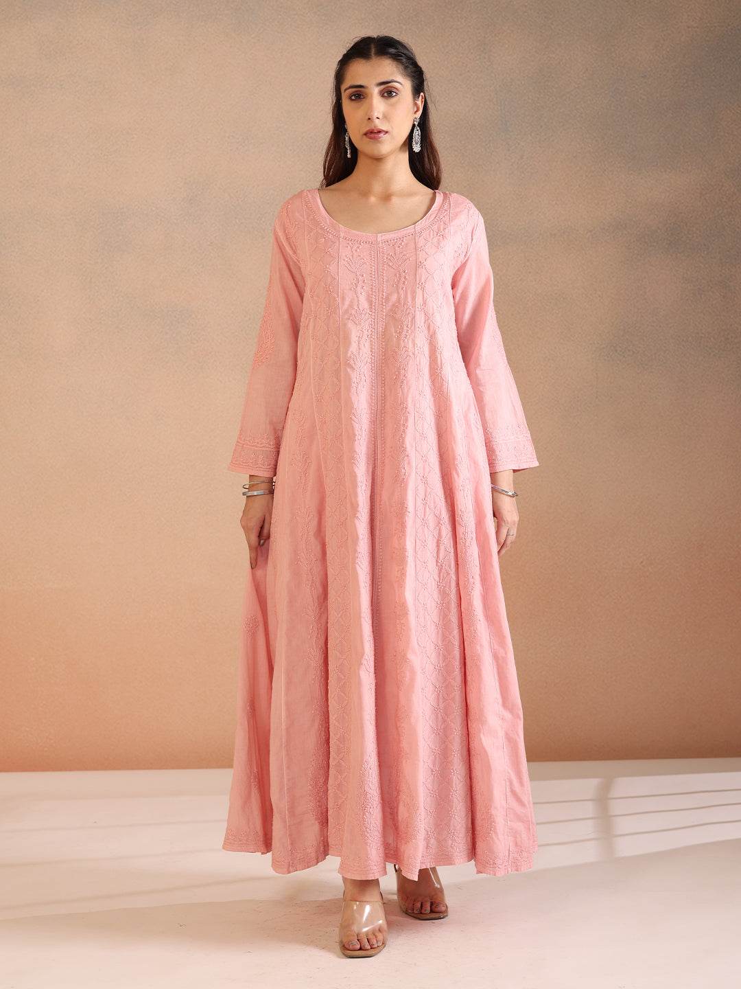 NIMARA MULMUL ANARKALI - KRI CHIKANKARI
