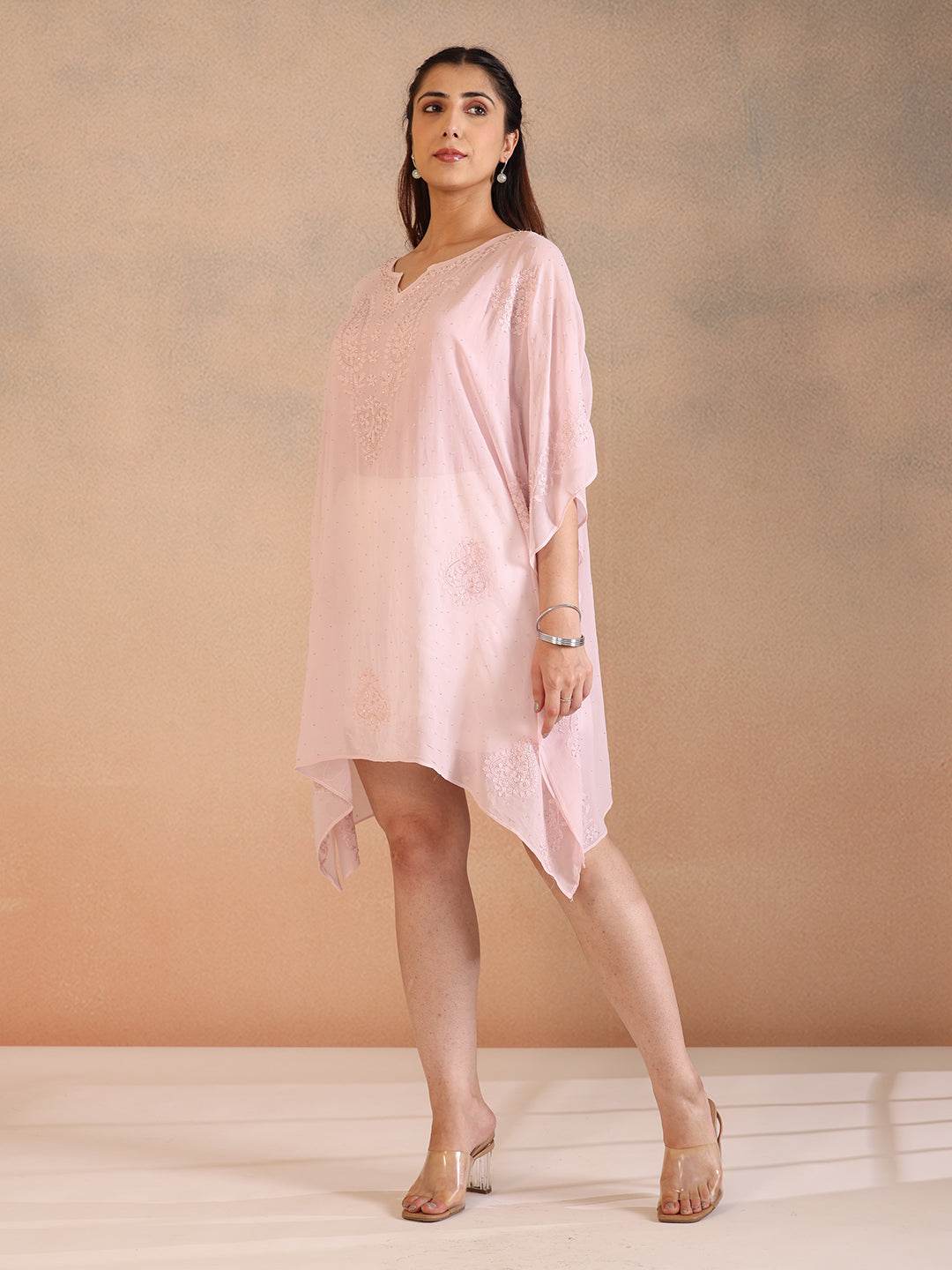 ZIYA GEORGETTE KAFTAN - KRI CHIKANKARI