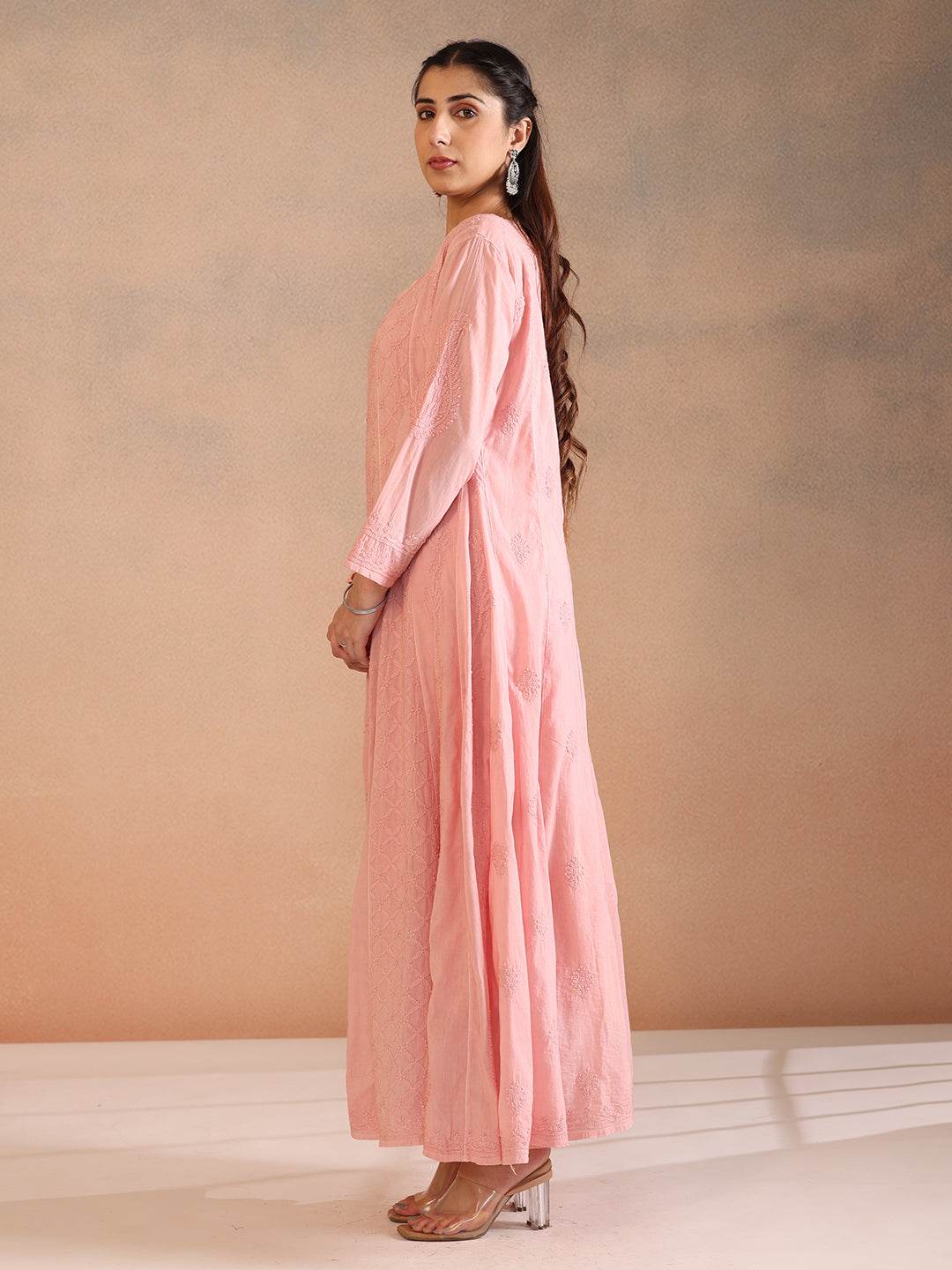 NIMARA MULMUL ANARKALI - KRI CHIKANKARI