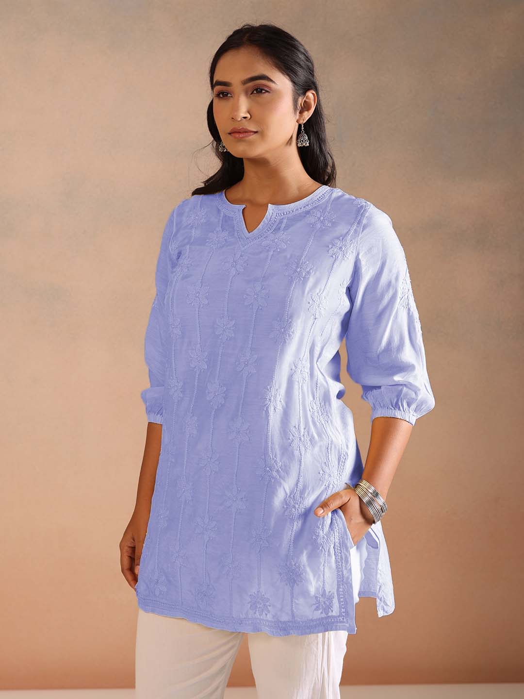 KIRAN PURPLE MUSLIN TOP