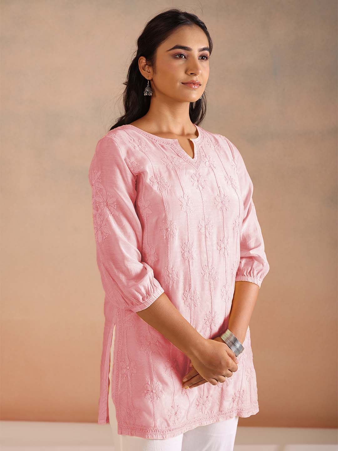 KIRAN PINK MUSLIN TOP