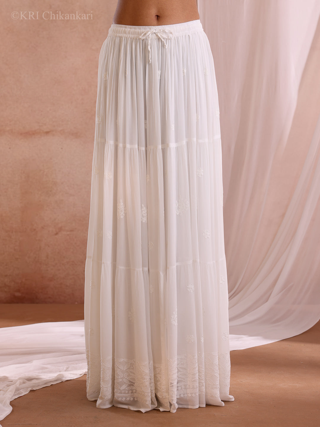 TANVI GEORGETTE TIERED MAXI SKIRT