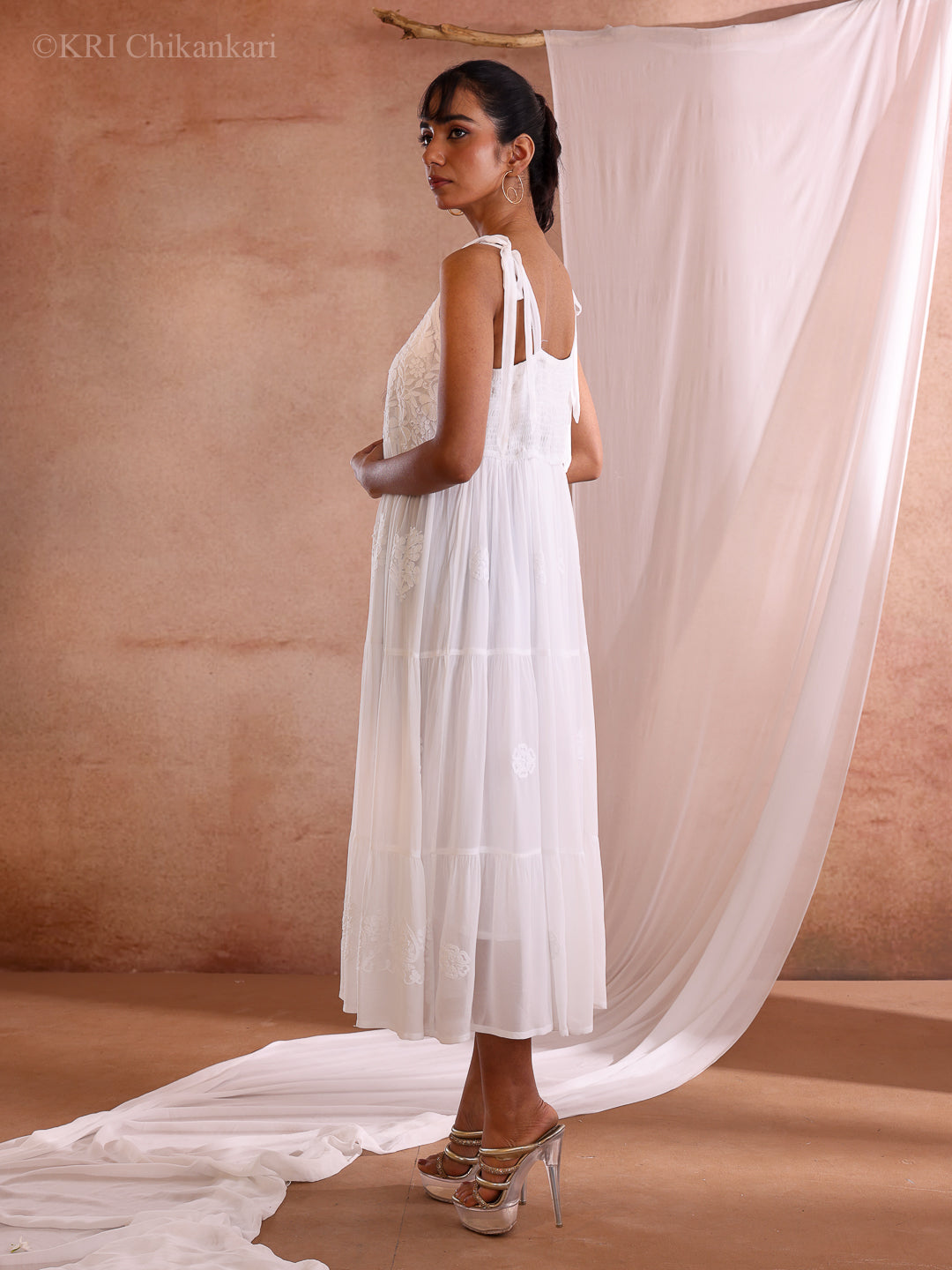 KIARA WHITE GEORGETTE DRESS