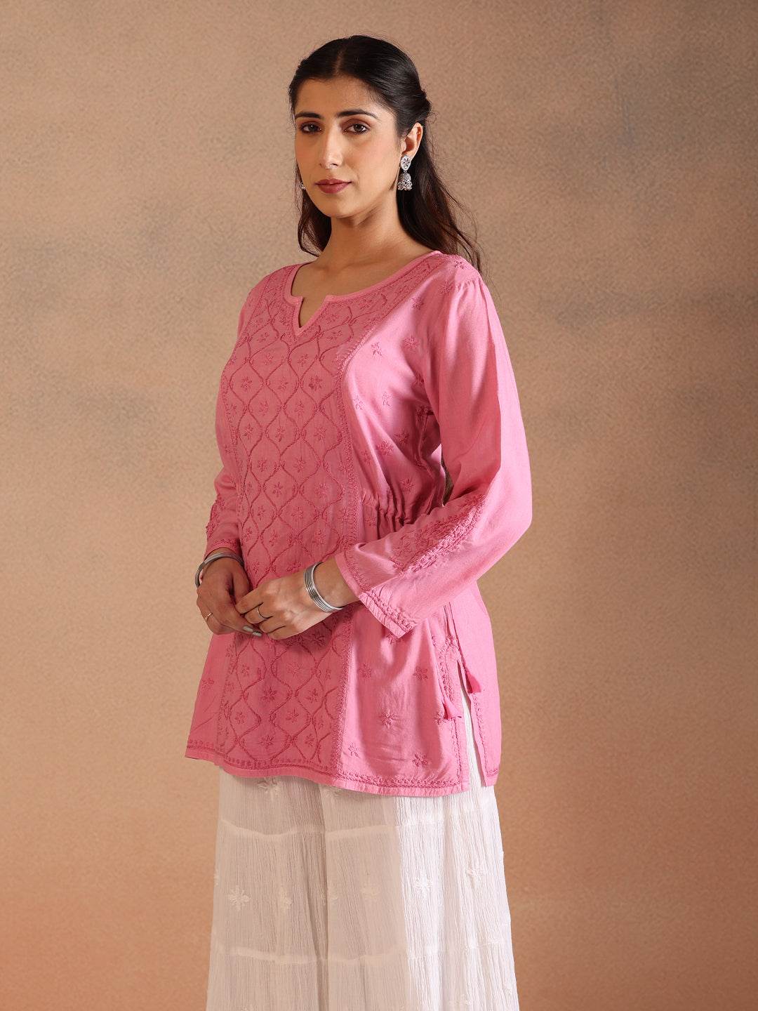 ROOHI MODAL TOP - KRI CHIKANKARI