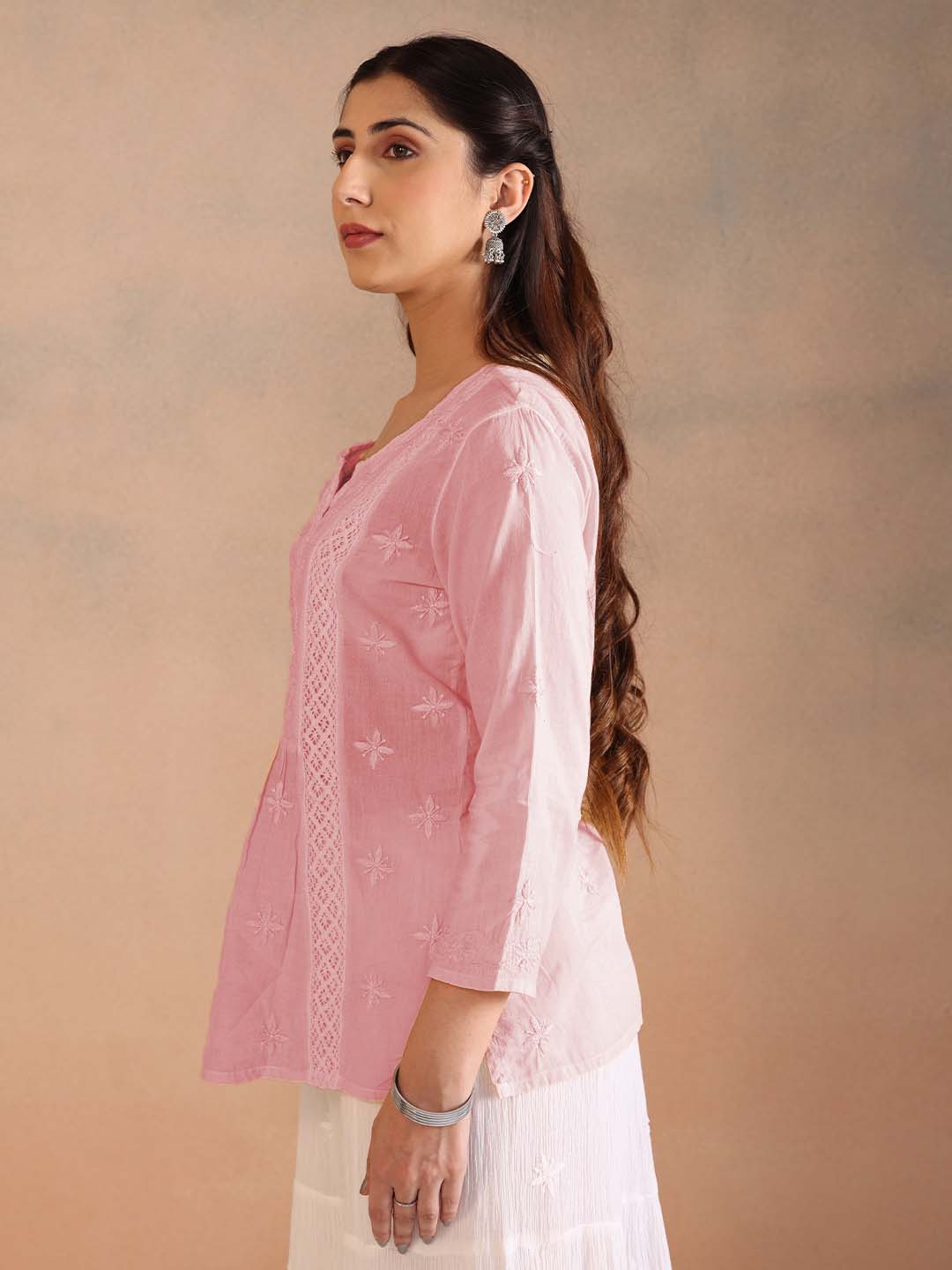 SAHRA MULMUL BLUSH PINK TOP