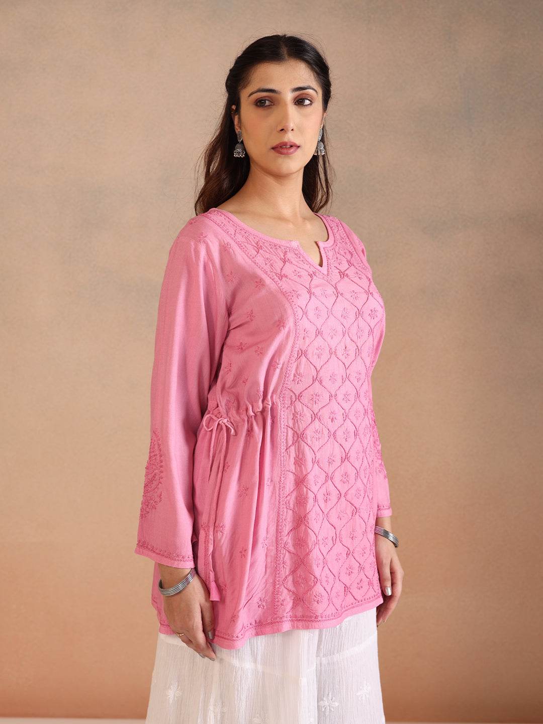 ROOHI MODAL TOP - KRI CHIKANKARI
