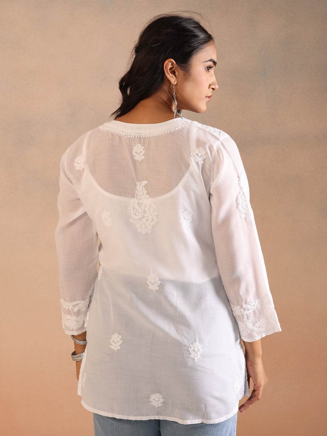 NOURA COTTON TOP - KRI CHIKANKARI