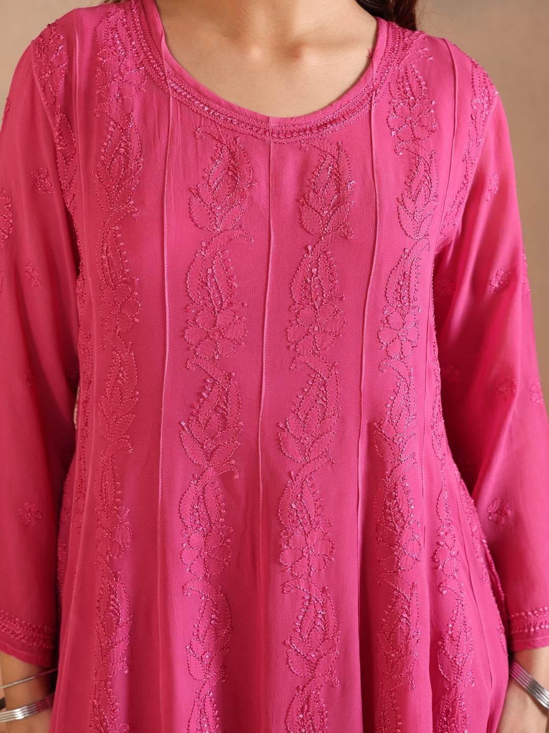 ZYRA GEORGETTE DRESS - KRI CHIKANKARI