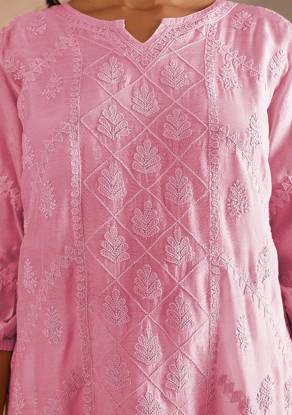 ABIRA MUSLIN TOP - KRI CHIKANKARI