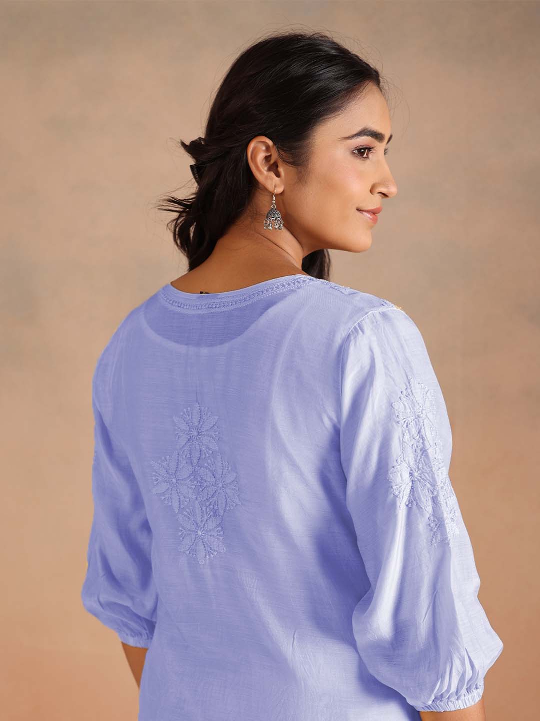 KIRAN PURPLE MUSLIN TOP