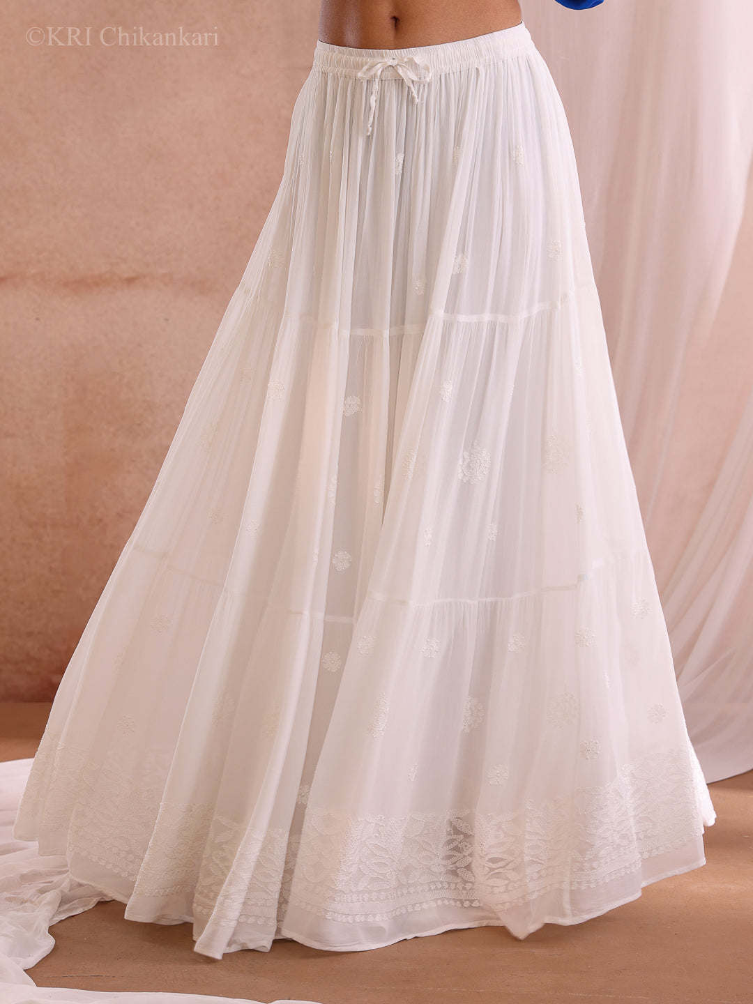 TANVI GEORGETTE TIERED MAXI SKIRT