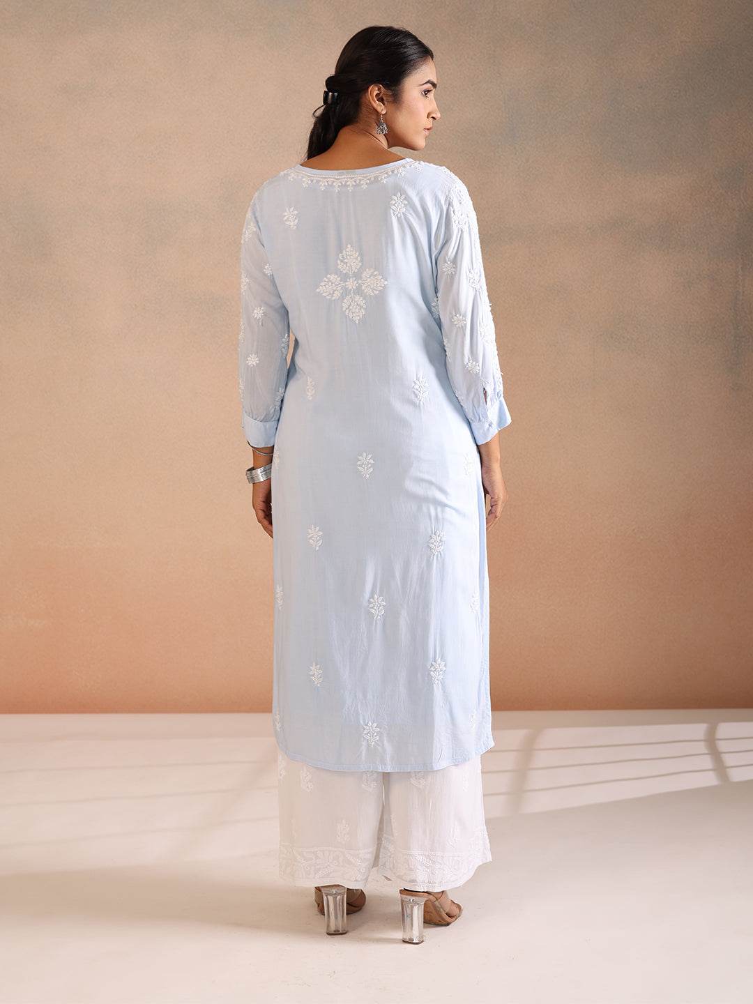 RISAL MODAL KURTA - KRI CHIKANKARI