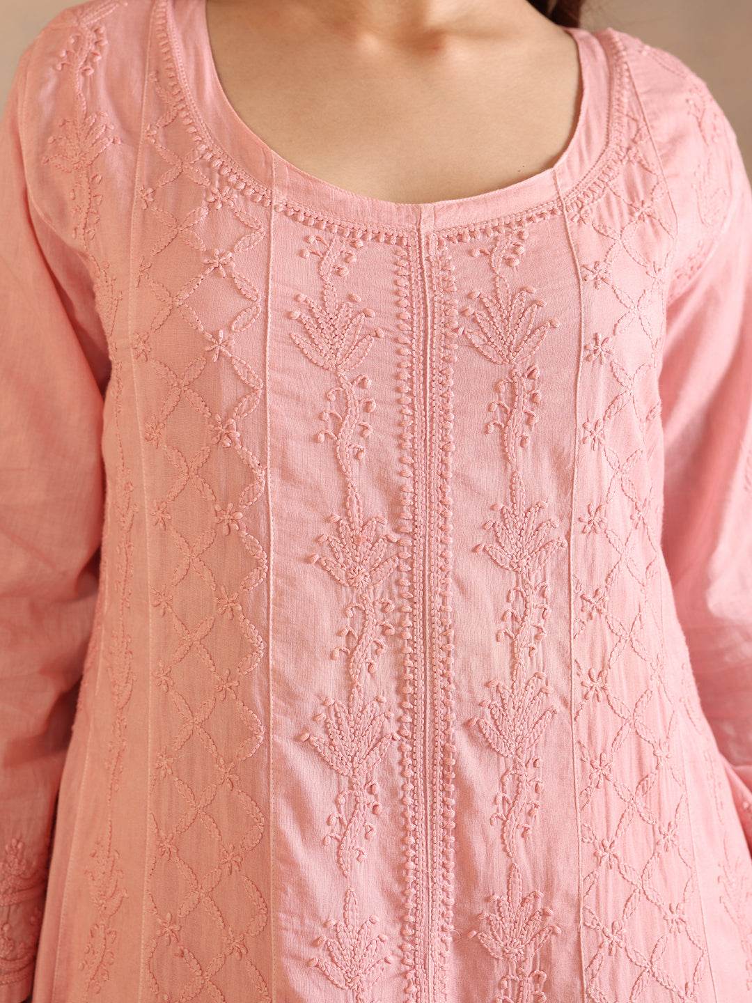 NIMARA MULMUL ANARKALI - KRI CHIKANKARI