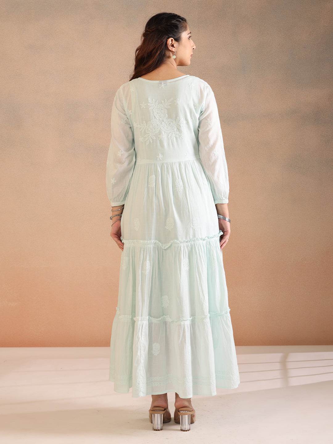 REVA MULMUL DRESS - KRI CHIKANKARI