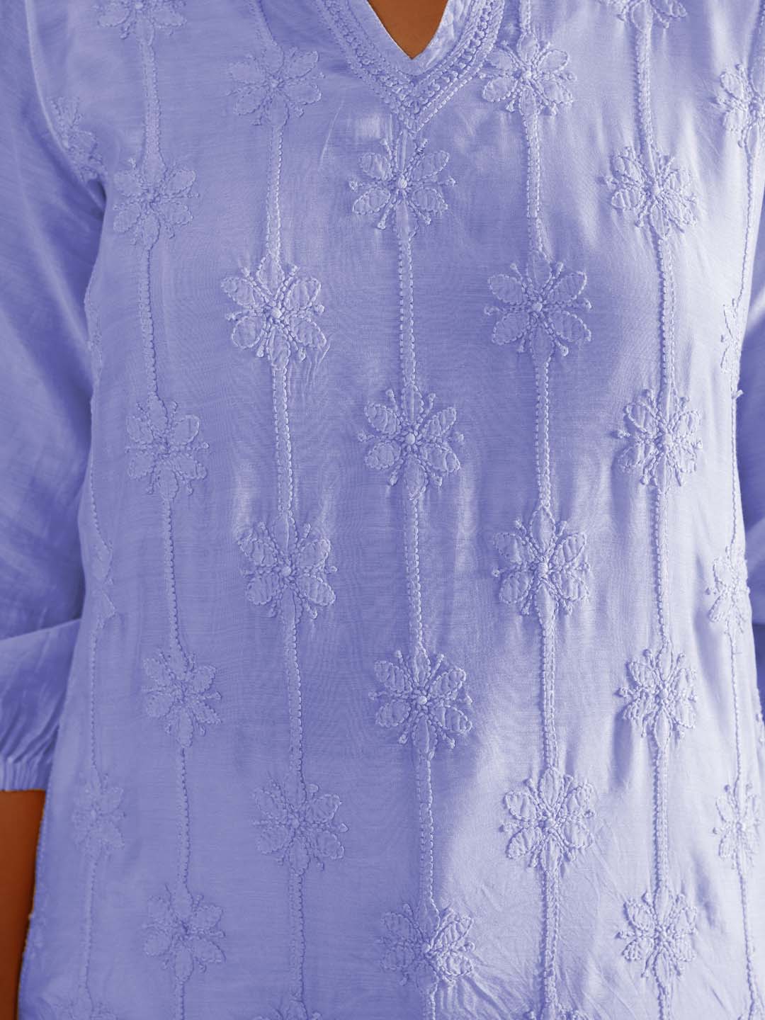 KIRAN PURPLE MUSLIN TOP