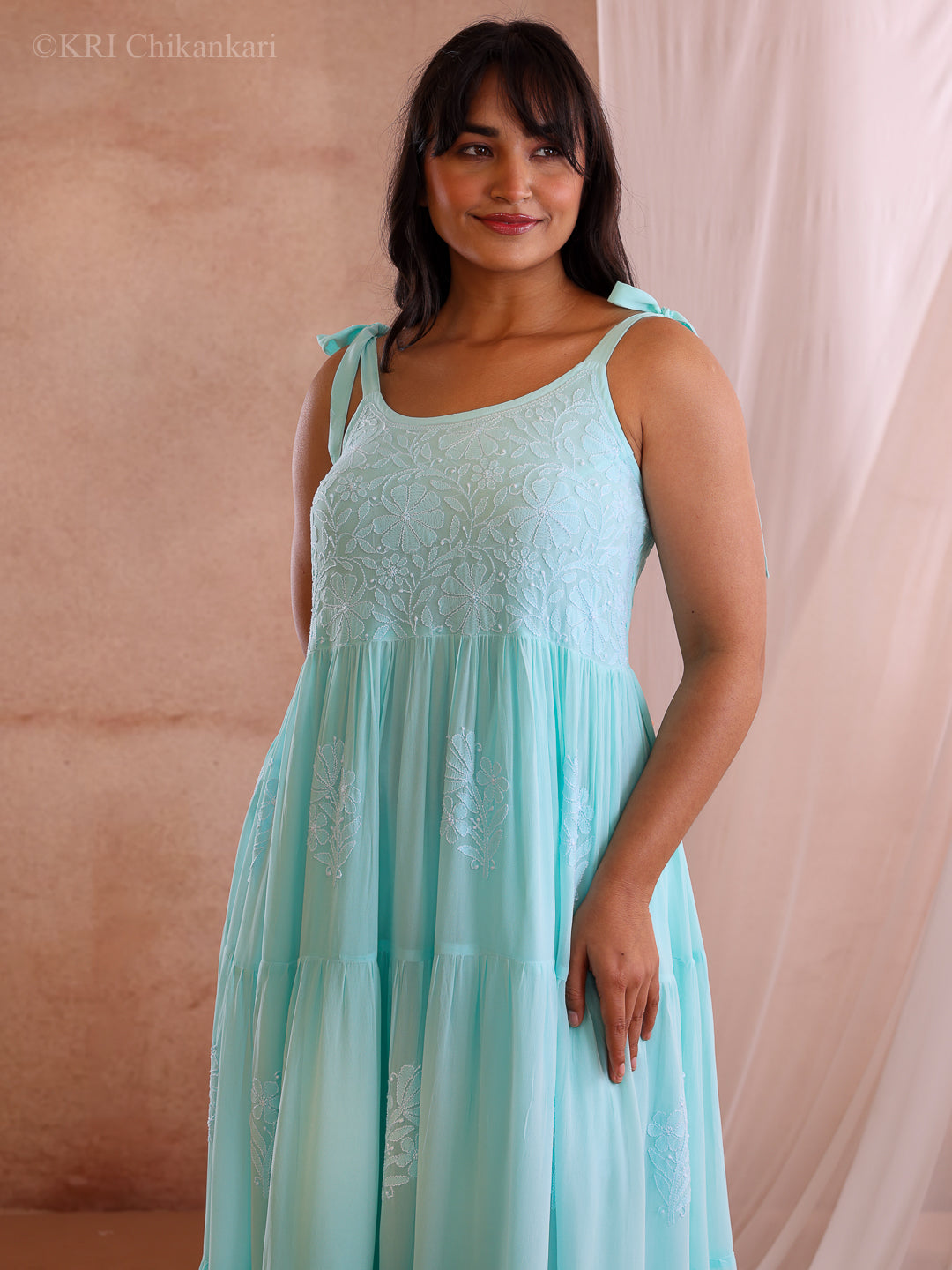 KIARA GREEN GEORGETTE DRESS