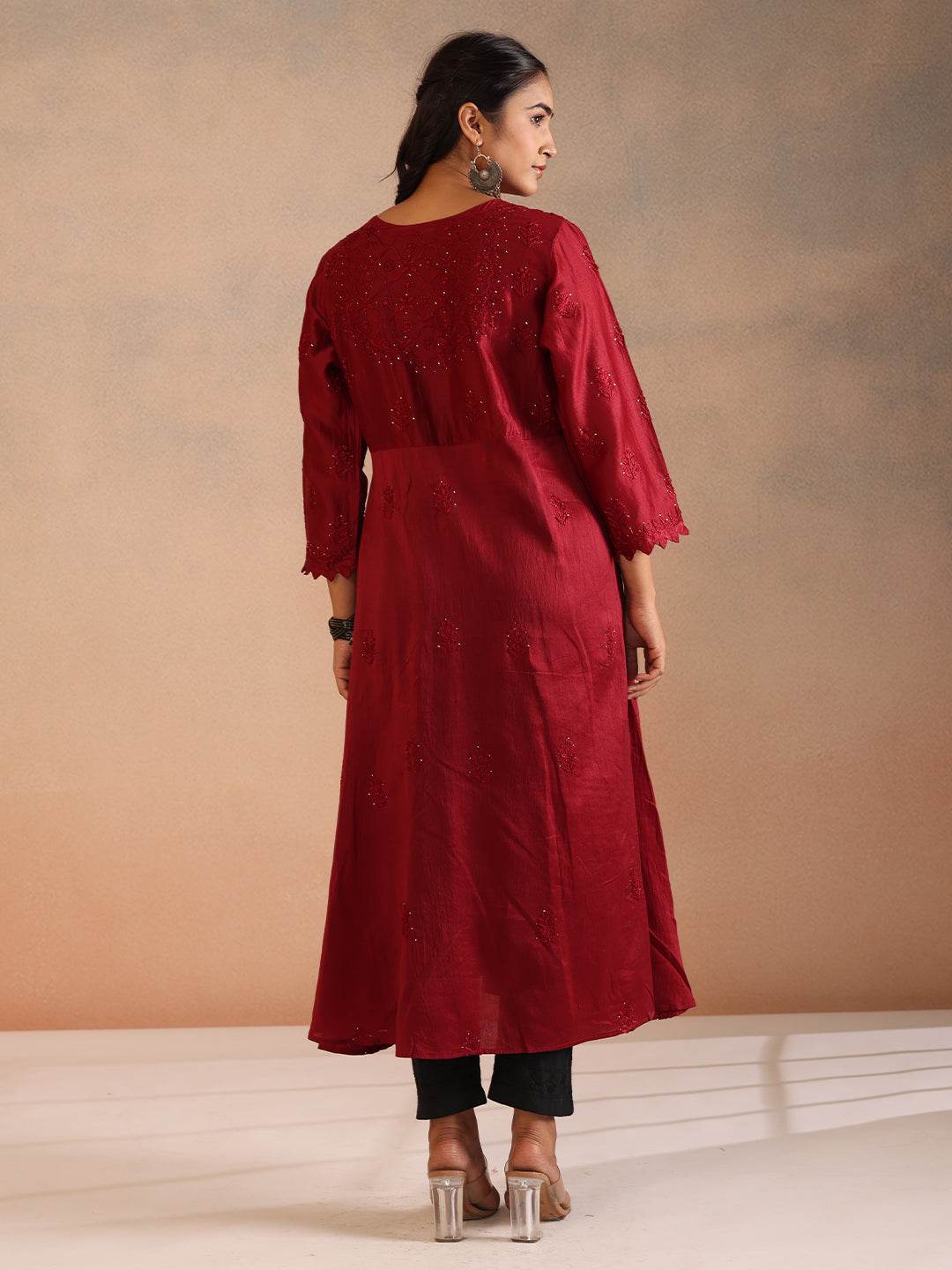 NOORZA CHANDERI ANARKALI - KRI CHIKANKARI