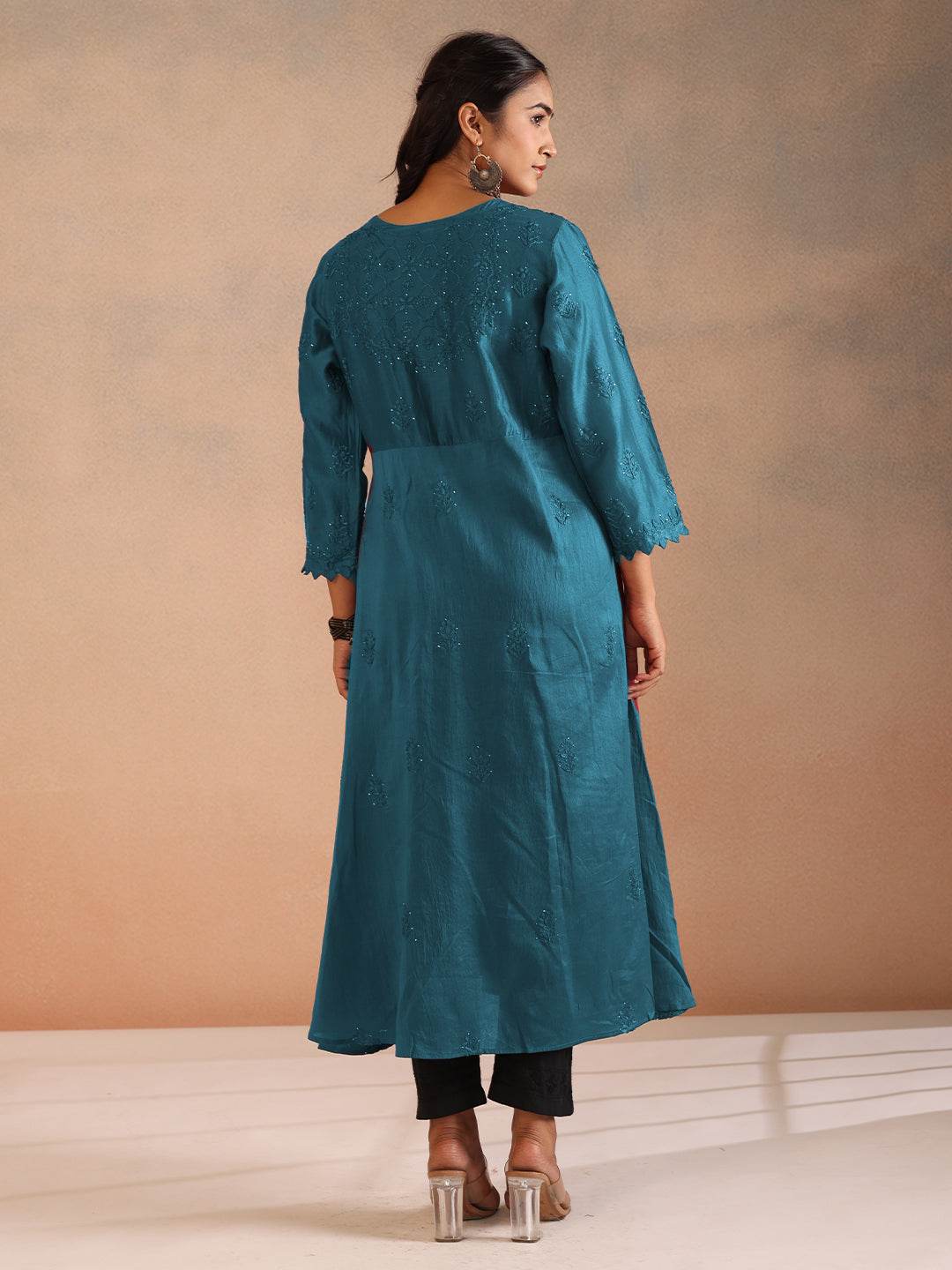 NOORZA CHANDERI ANARKALI - KRI CHIKANKARI