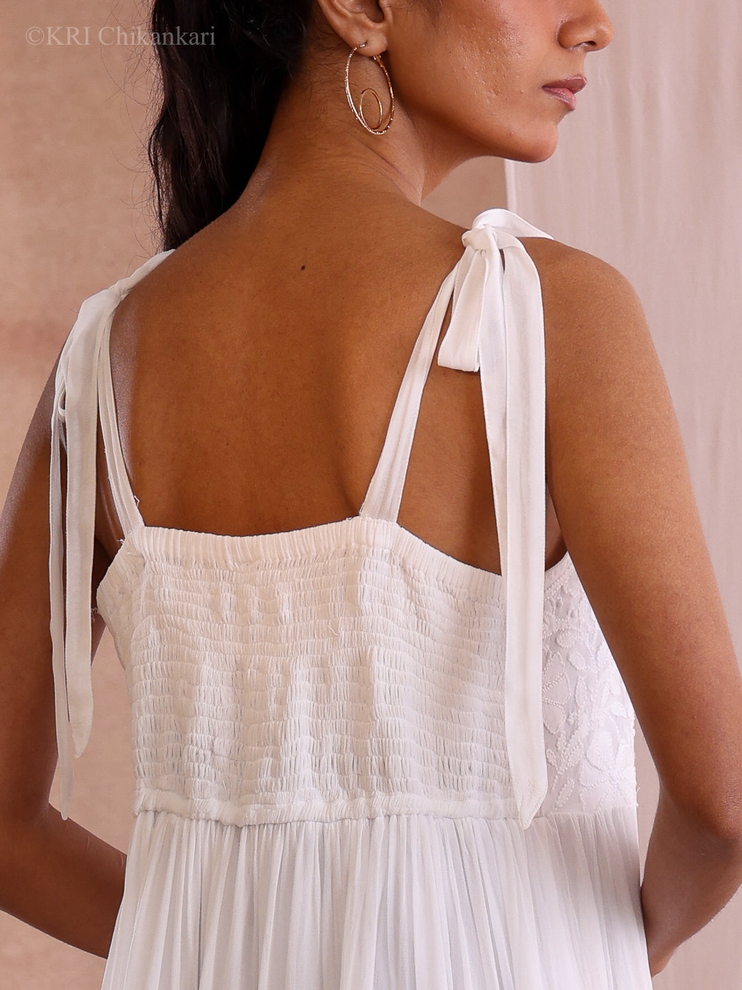 KIARA WHITE GEORGETTE DRESS