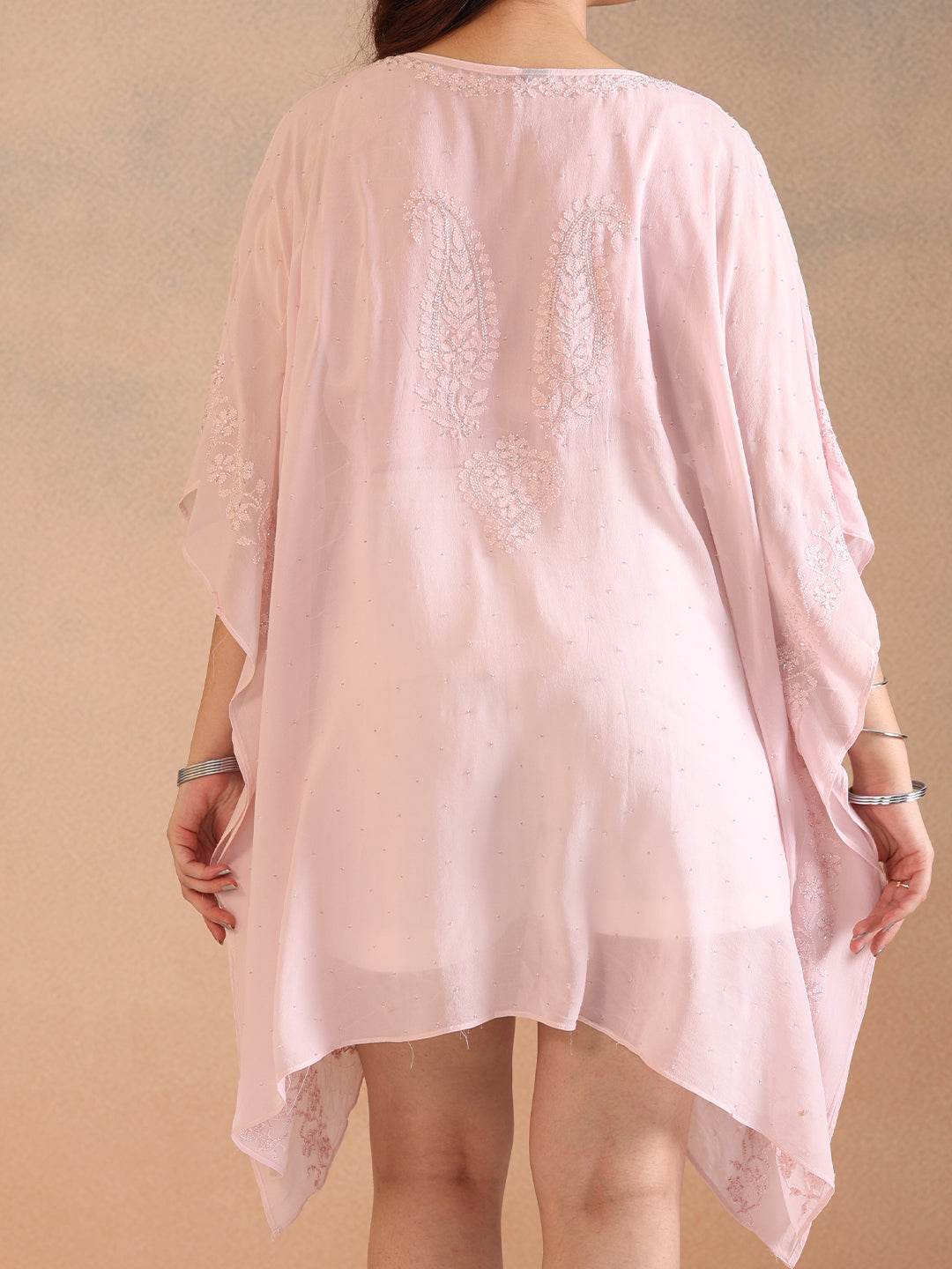 ZIYA GEORGETTE KAFTAN - KRI CHIKANKARI