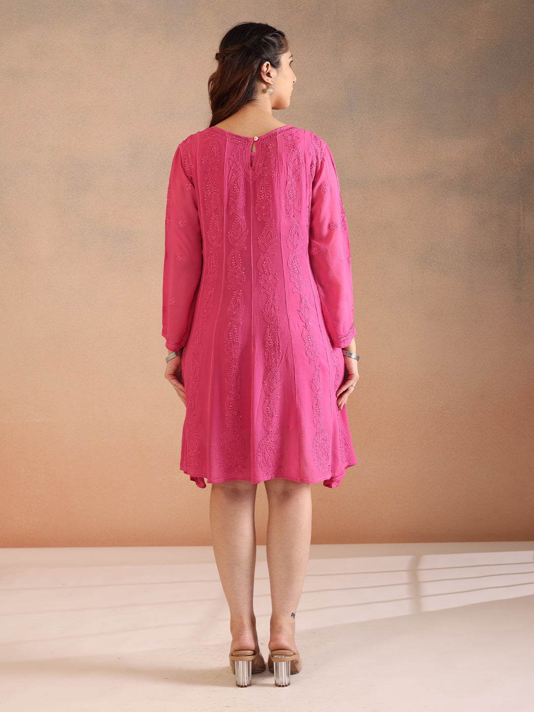 ZYRA GEORGETTE DRESS - KRI CHIKANKARI