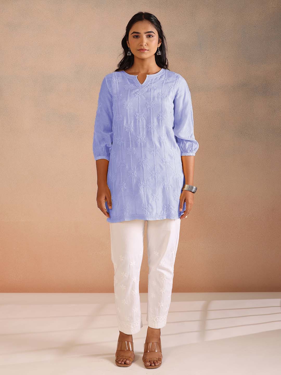 KIRAN PURPLE MUSLIN TOP