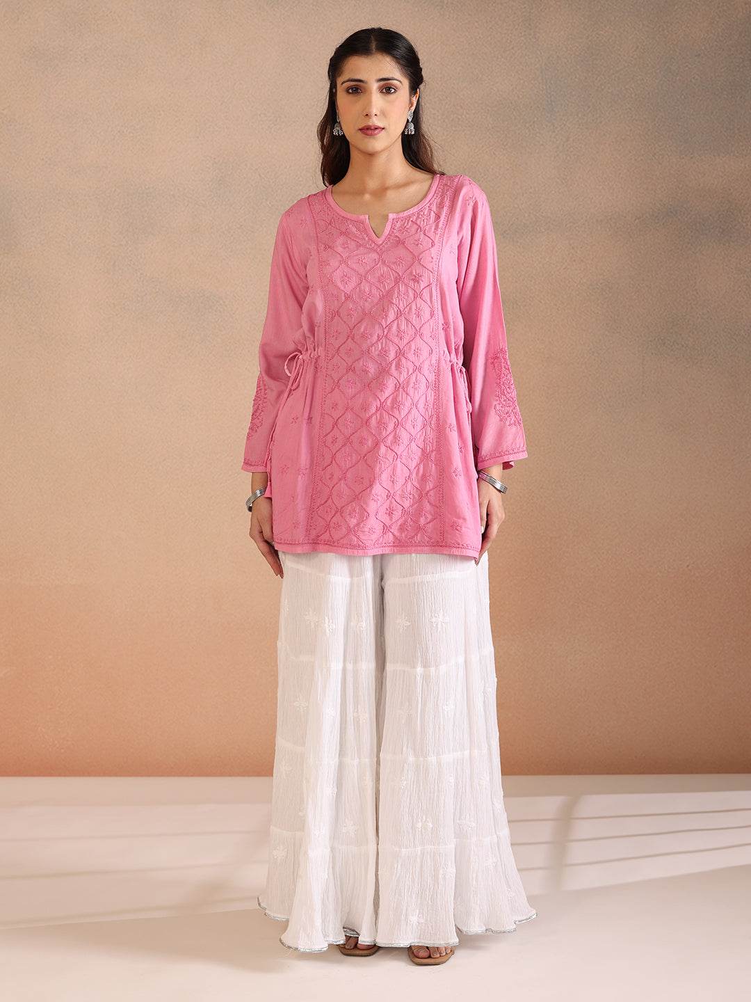 ROOHI MODAL TOP - KRI CHIKANKARI