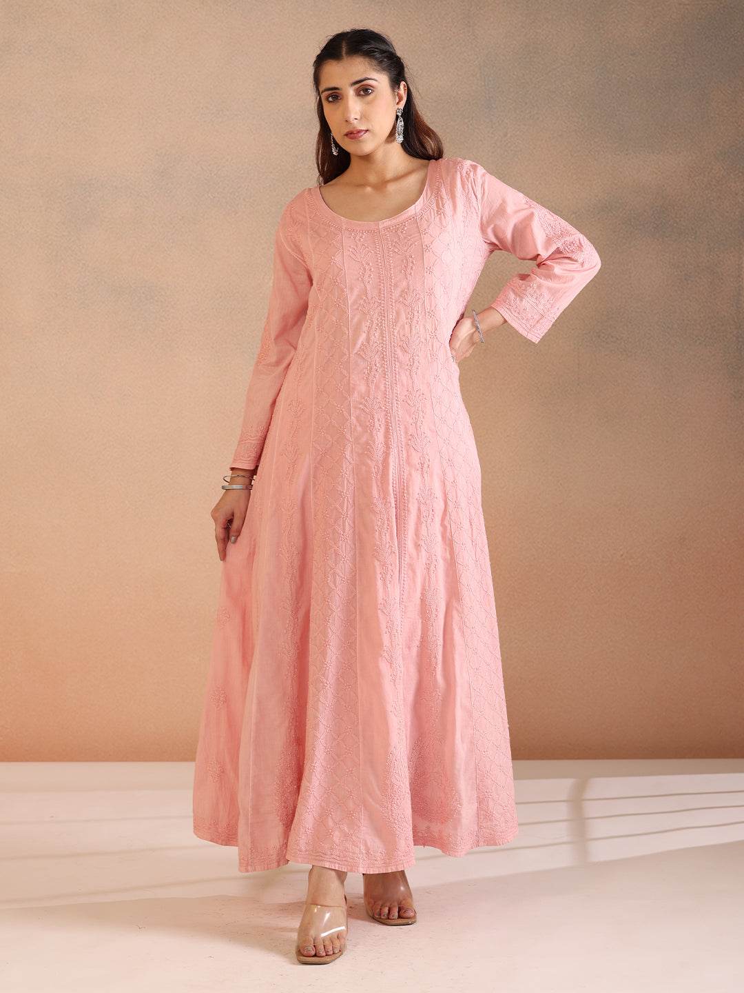 NIMARA MULMUL ANARKALI - KRI CHIKANKARI