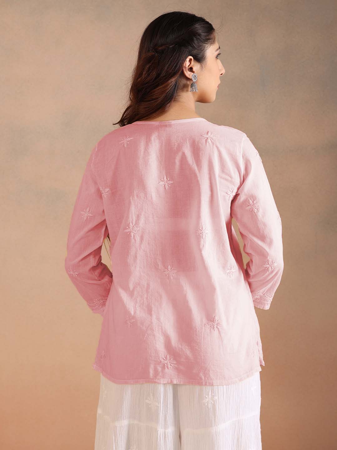 SAHRA MULMUL BLUSH PINK TOP