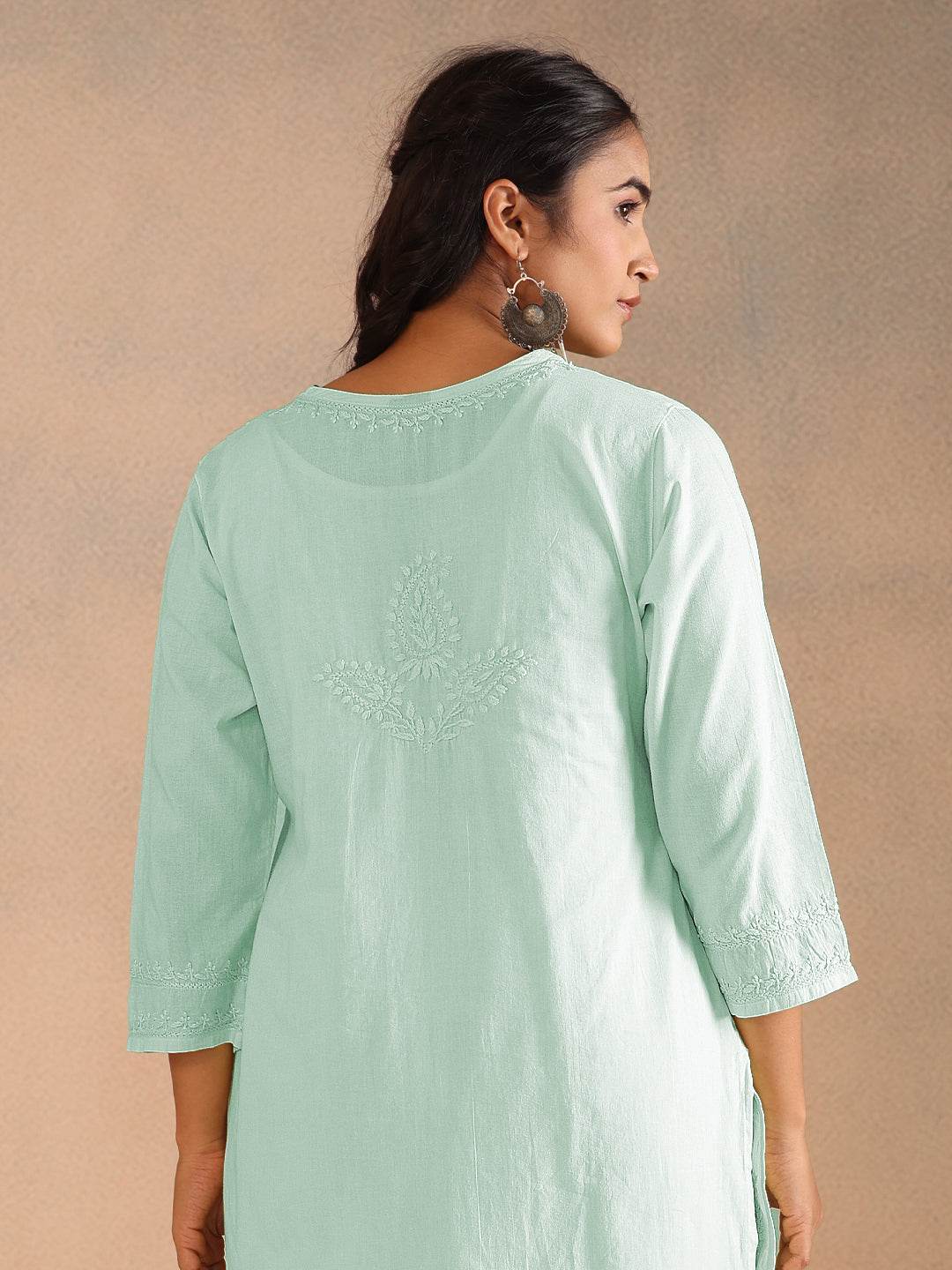 MEHEK COTTON CO-ORD SET - KRI CHIKANKARI