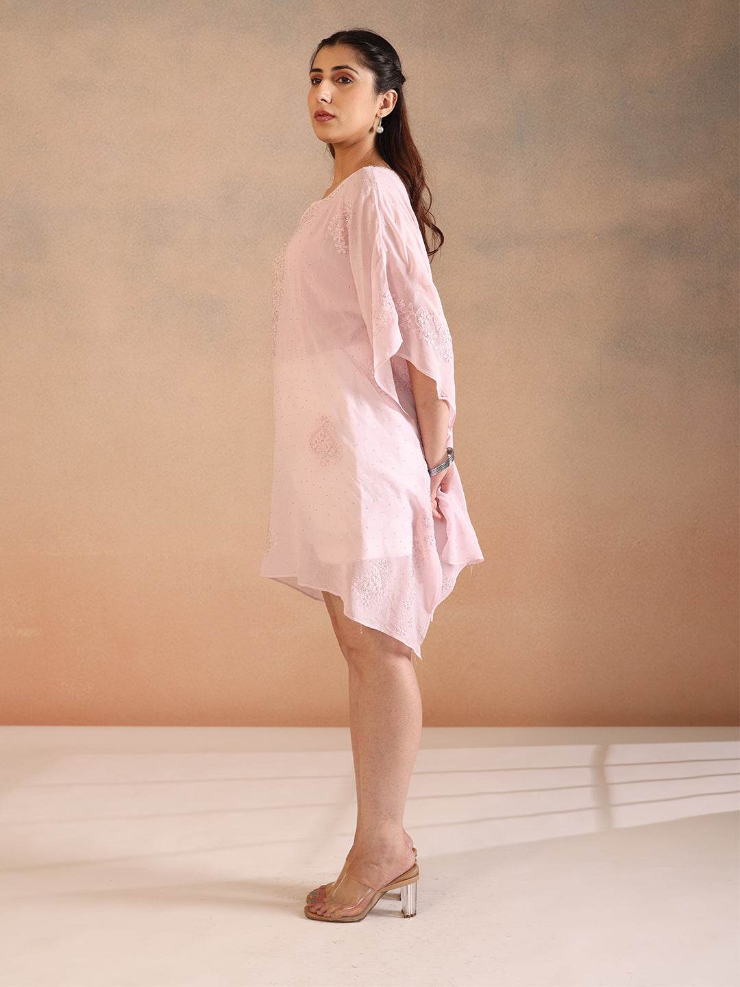 ZIYA GEORGETTE KAFTAN - KRI CHIKANKARI