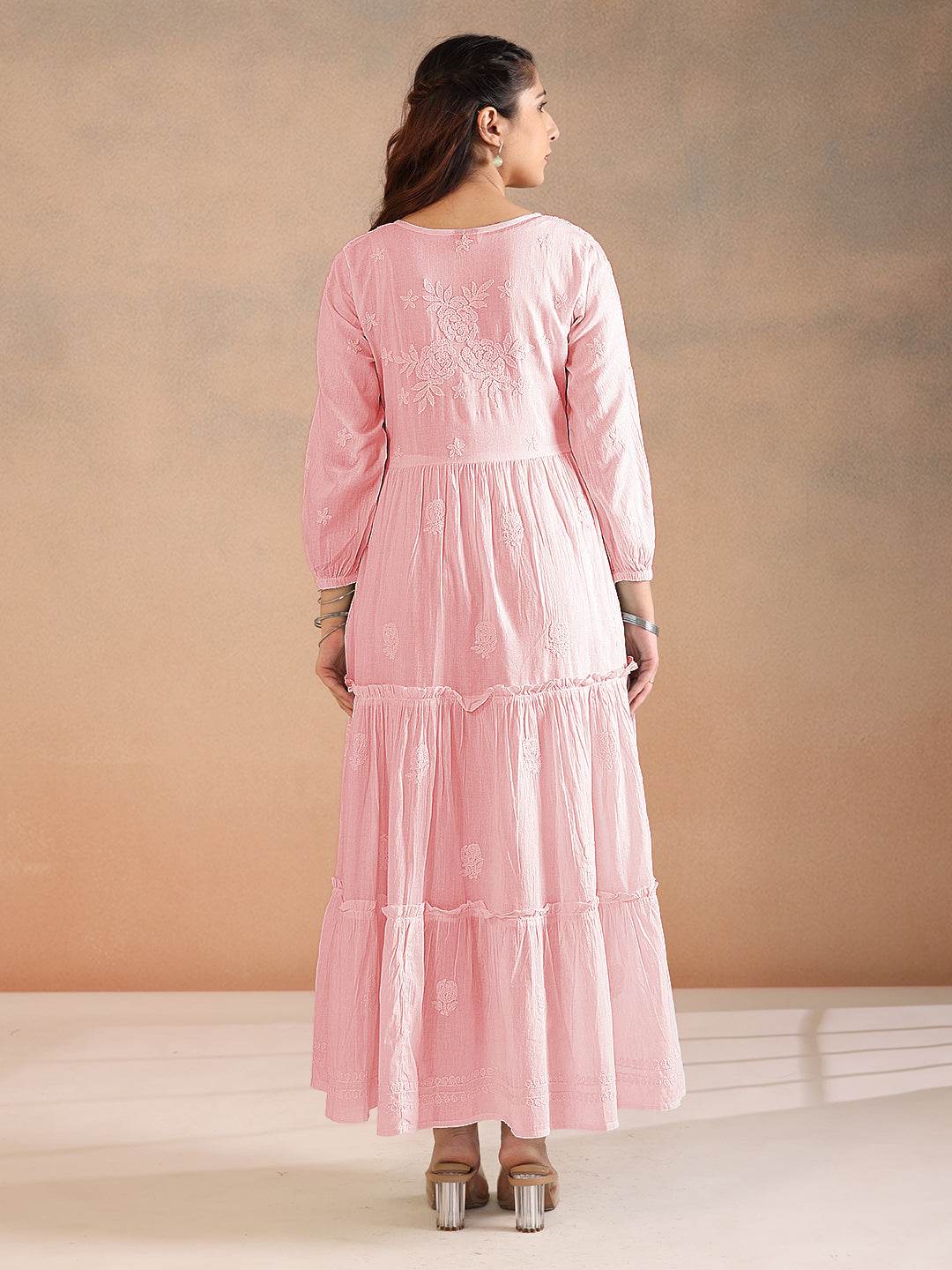REVA MULMUL DRESS - KRI CHIKANKARI