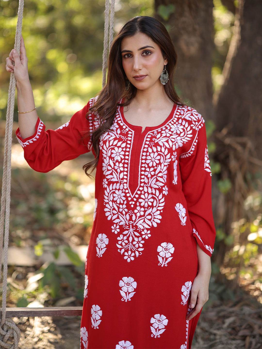 ALFAAZ Chikankari Rayon Co-ord Set - KRI CHIKANKARI