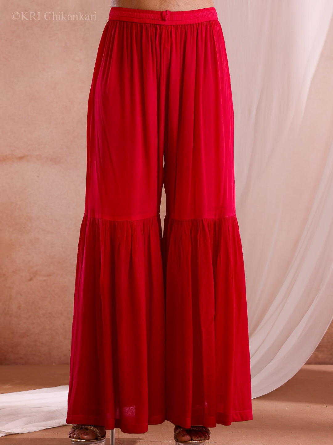 SASHA CREPE PINK SHARARA