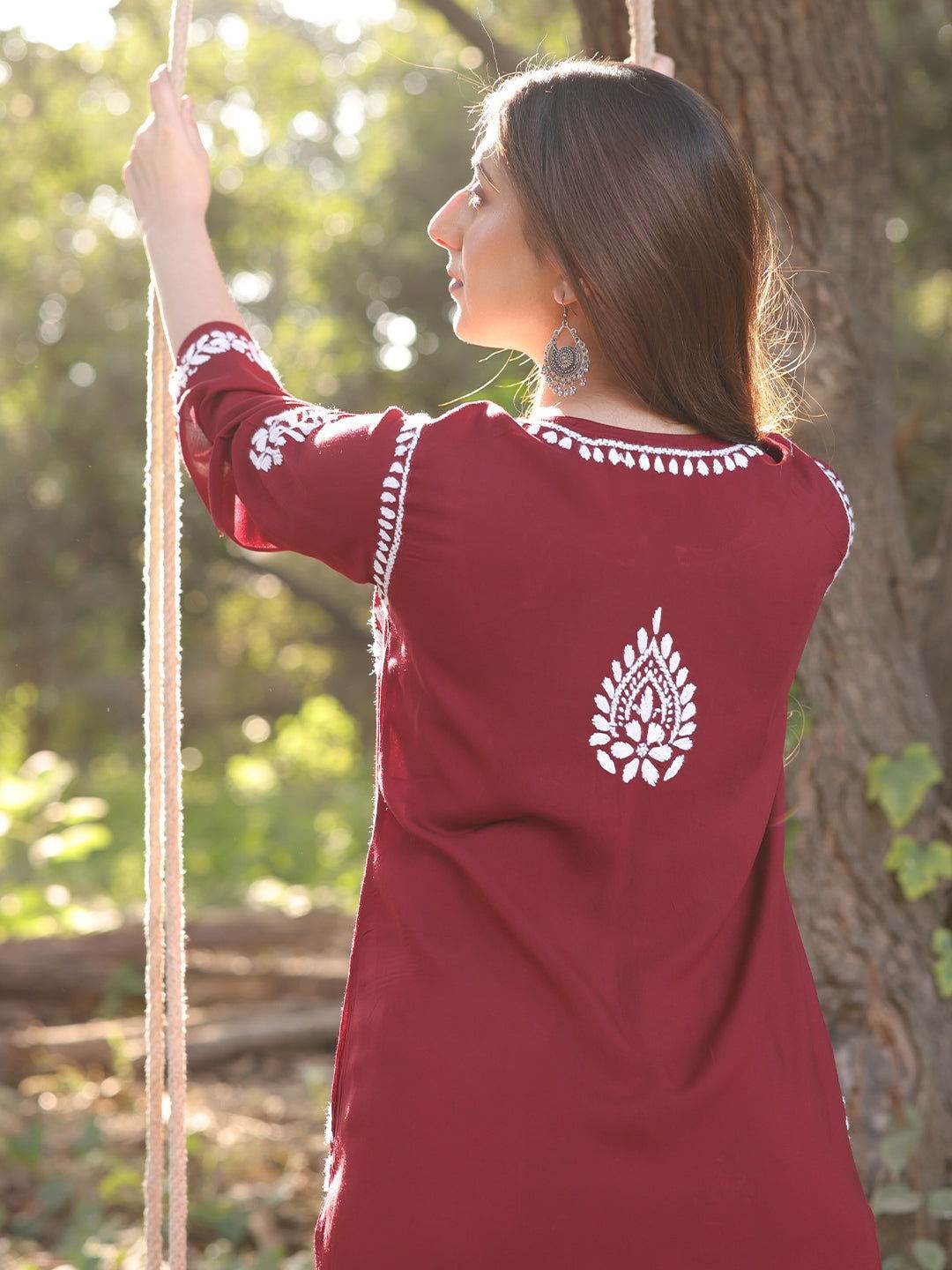 EHSAAS Chikankari Modal Co-ord Set - KRI CHIKANKARI