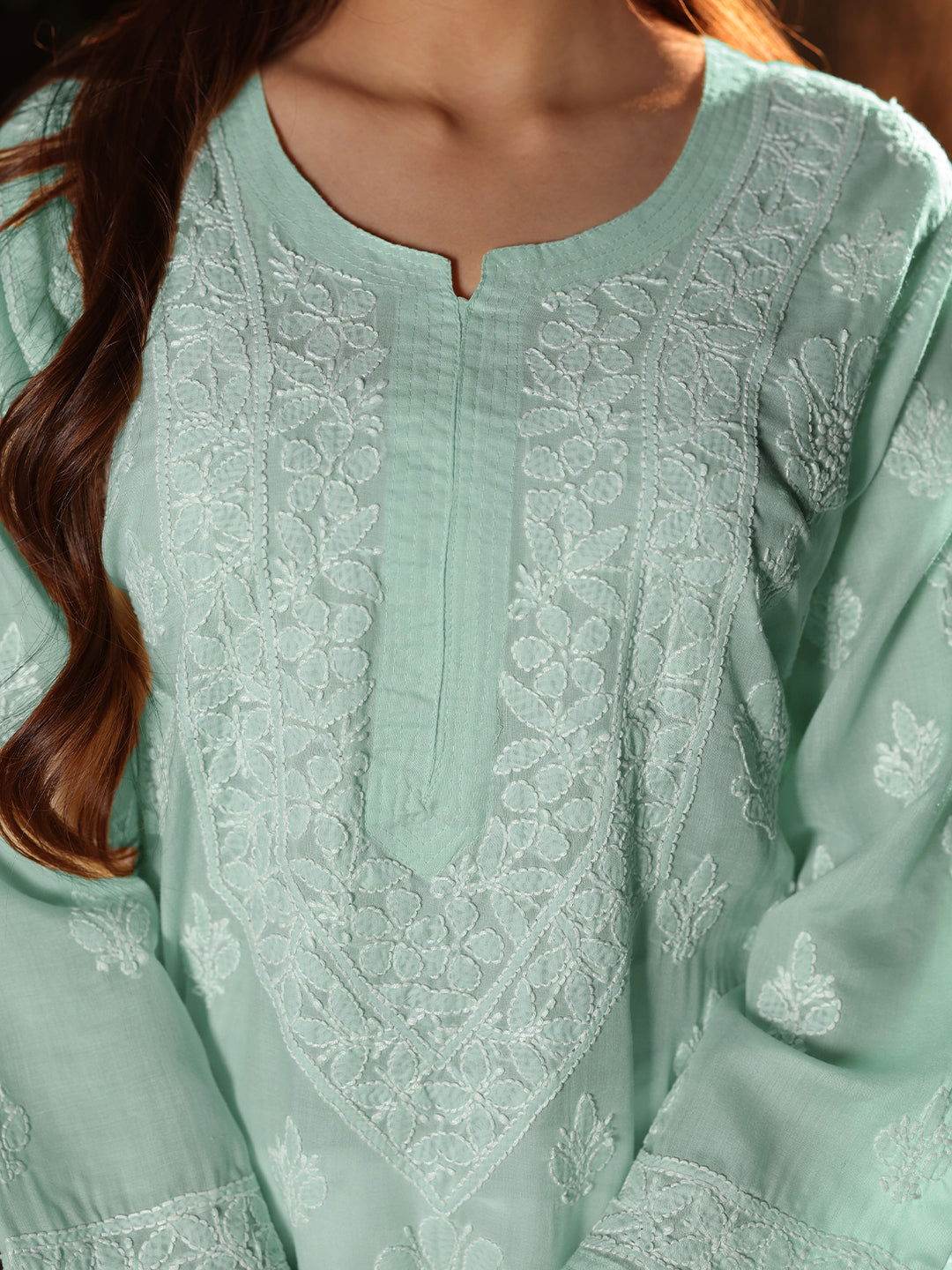 FEIYAZ Chikankari Cotton Kurta - KRI CHIKANKARI