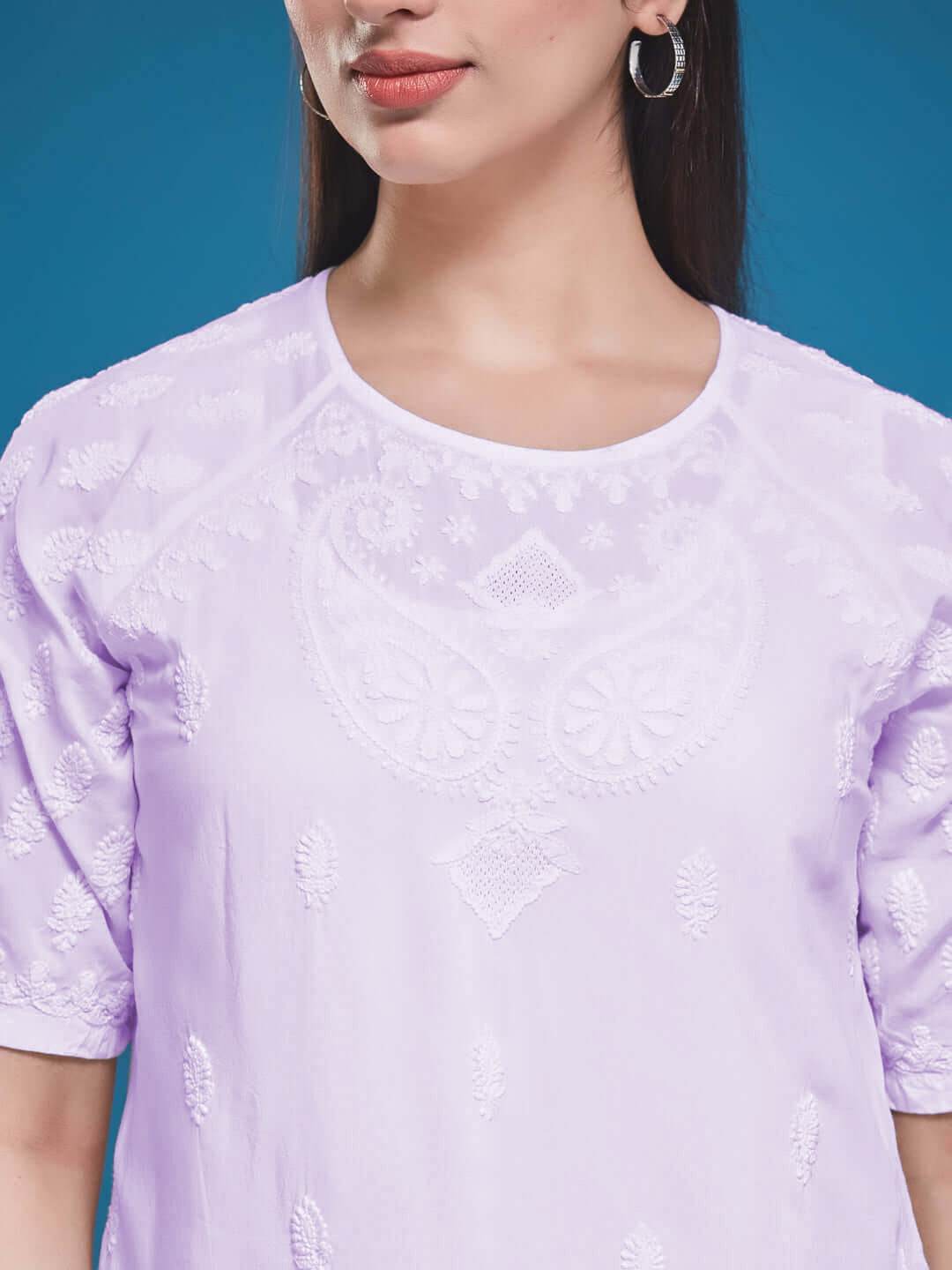 KAIRI Chikankari Modal Top - KRI CHIKANKARI