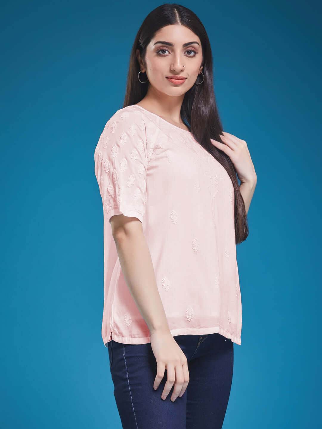 KAIRI Chikankari Modal Top - KRI CHIKANKARI