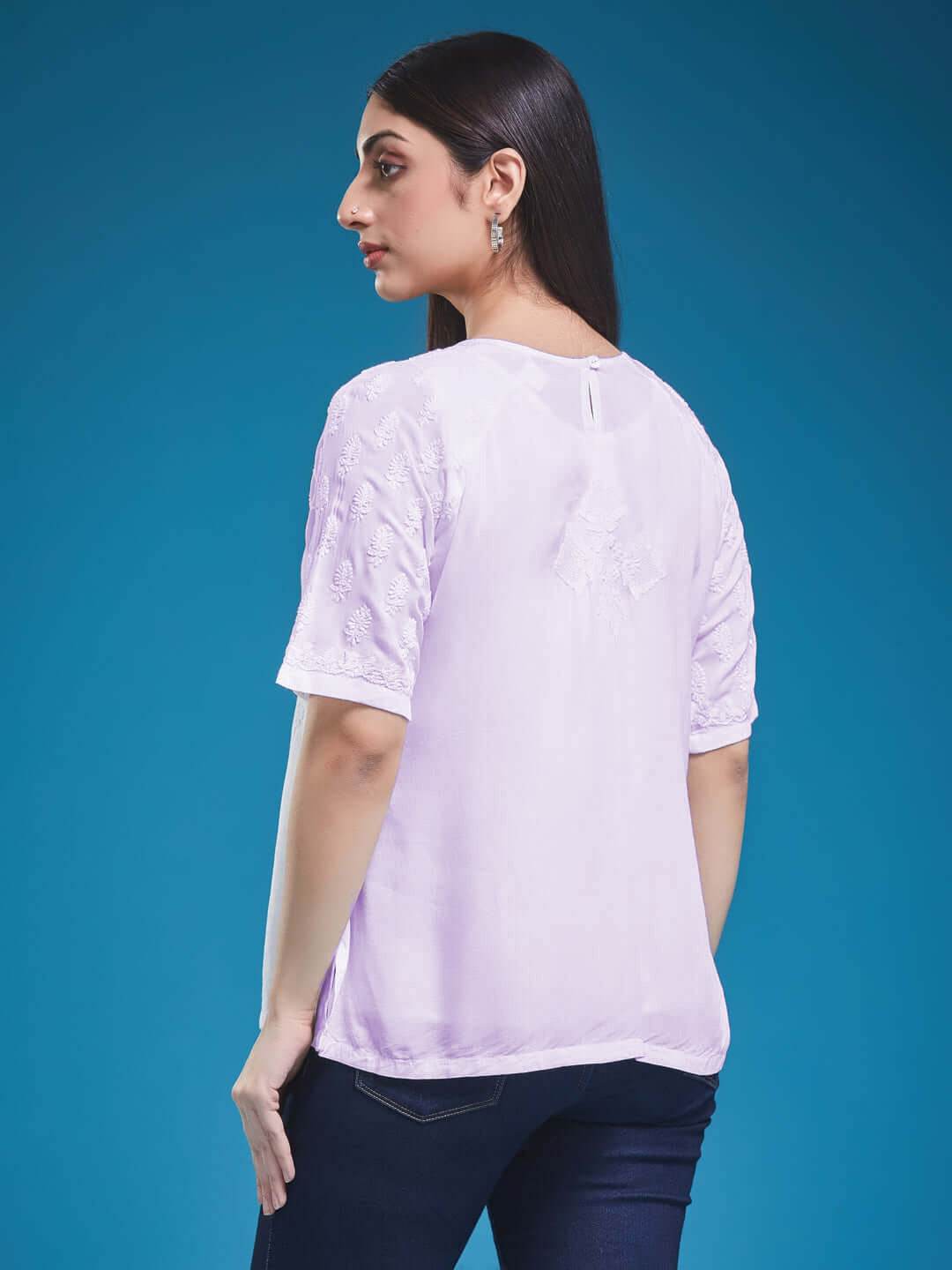 KAIRI Chikankari Modal Top - KRI CHIKANKARI