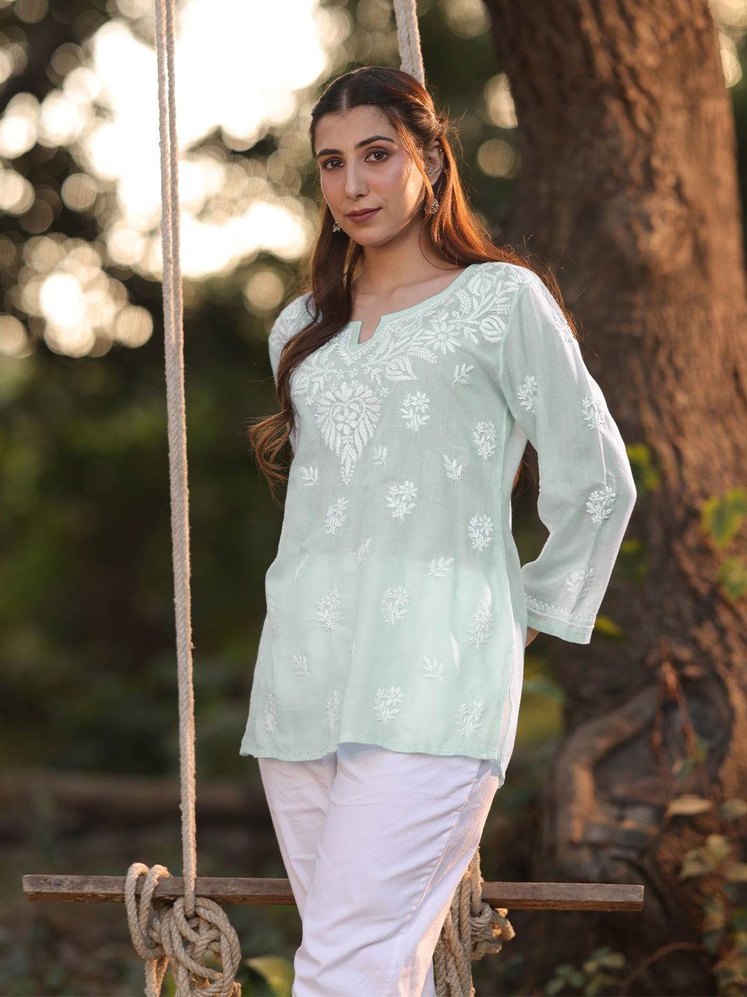 LEILA Chikankari Top - KRI CHIKANKARI