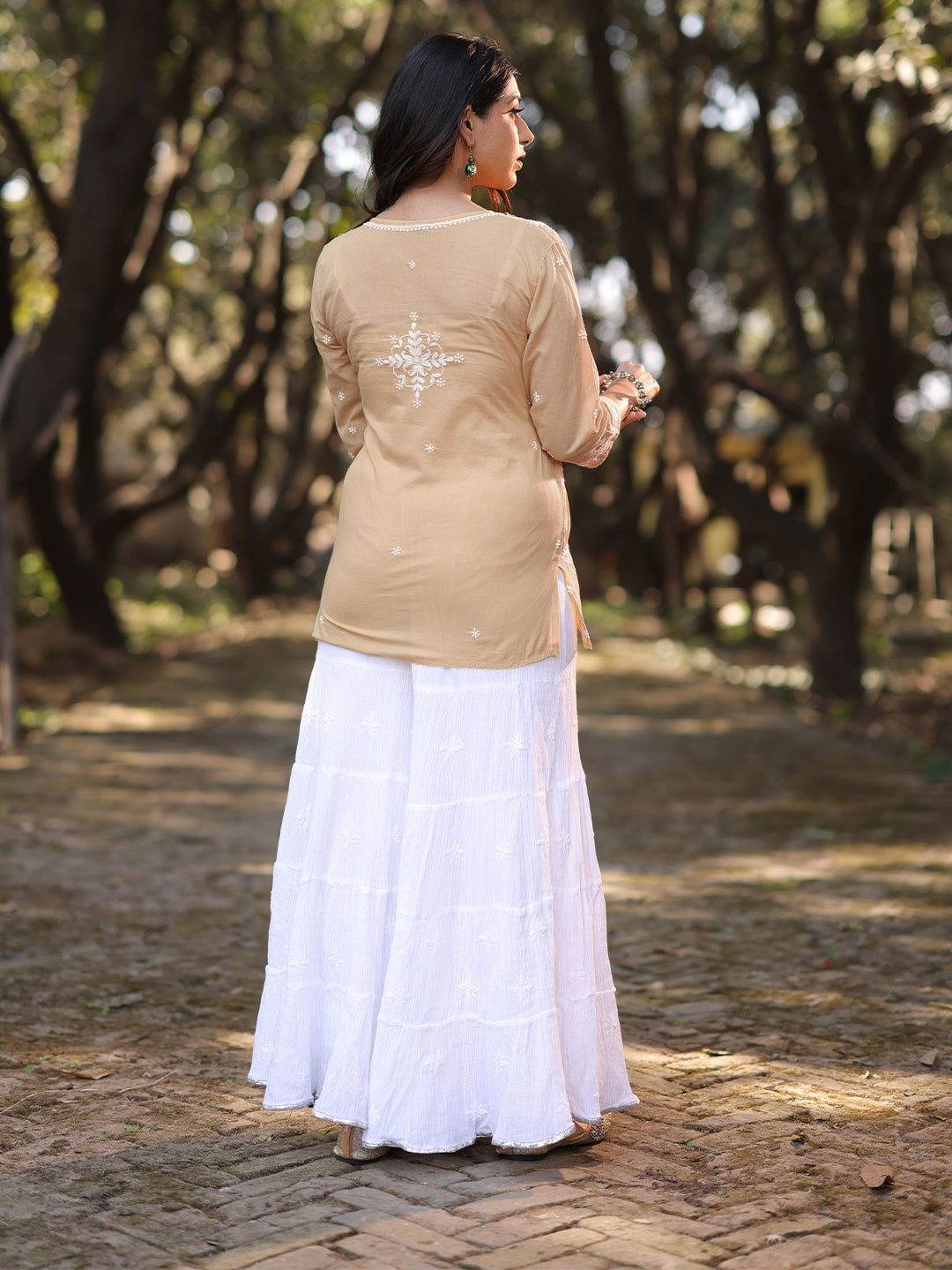 MARIAM Chikankari Mulmul Top - KRI CHIKANKARI