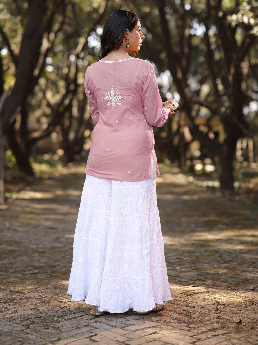 MARIAM Chikankari Mulmul Top - KRI CHIKANKARI