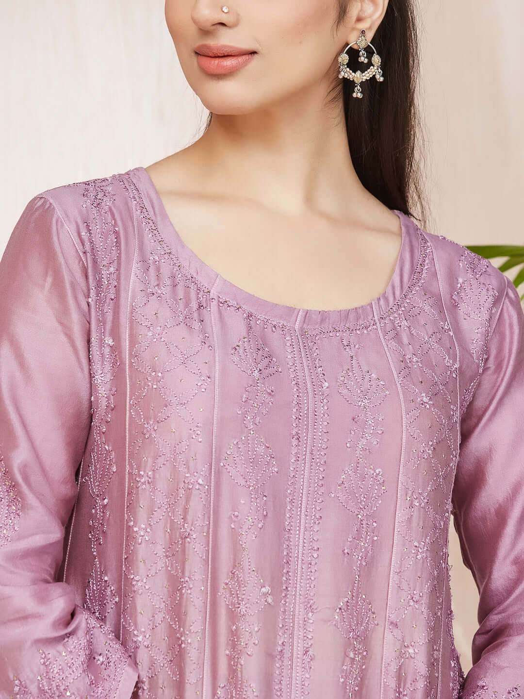 SHAMA-E-ROSHAN Chikankari Full Anarkali - KRI CHIKANKARI