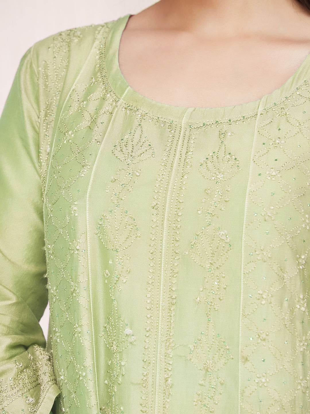 SHAMA-E-ROSHAN Chikankari Full Anarkali - KRI CHIKANKARI