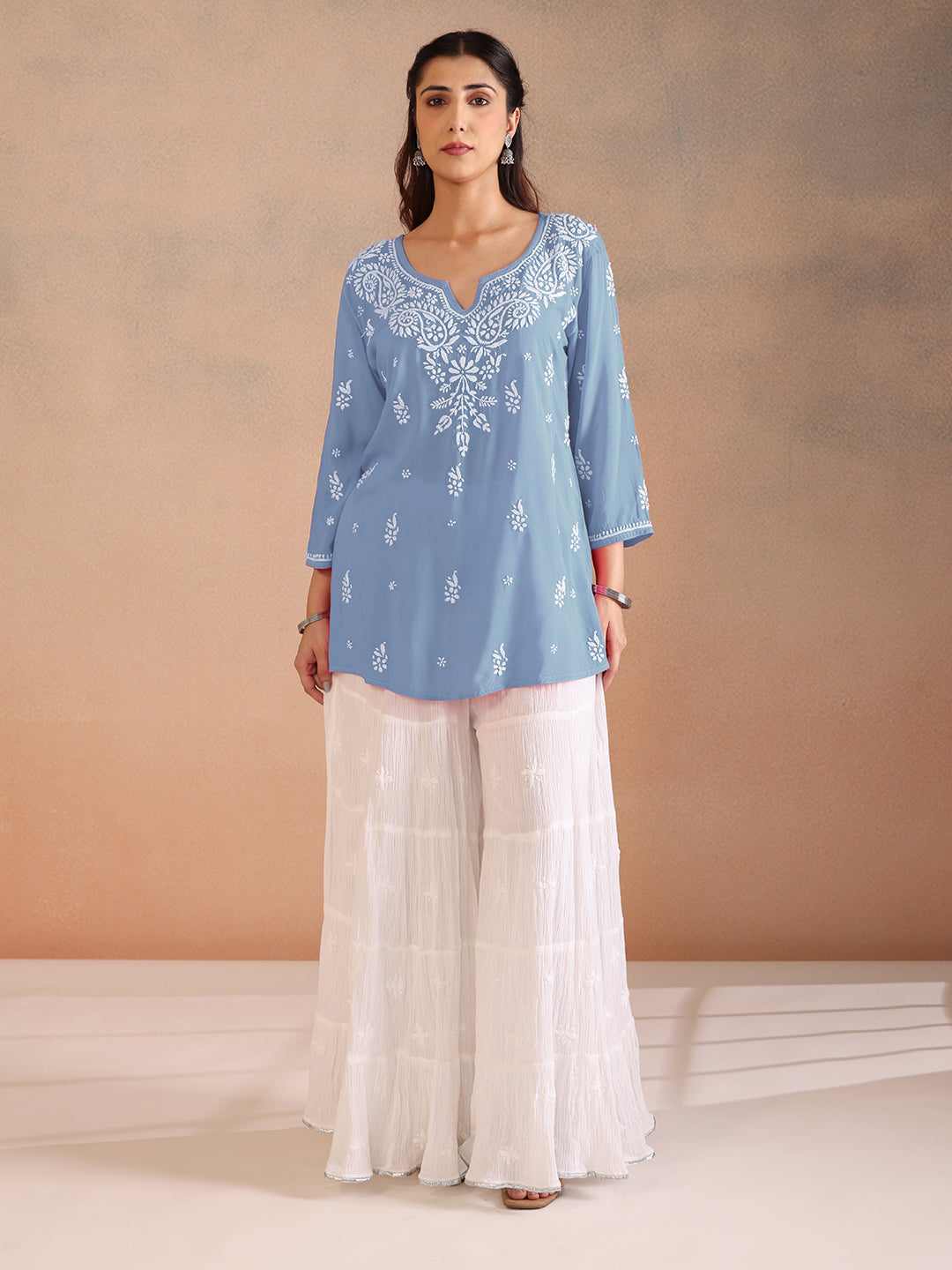 TANAAZ MODAL BLUE TOP