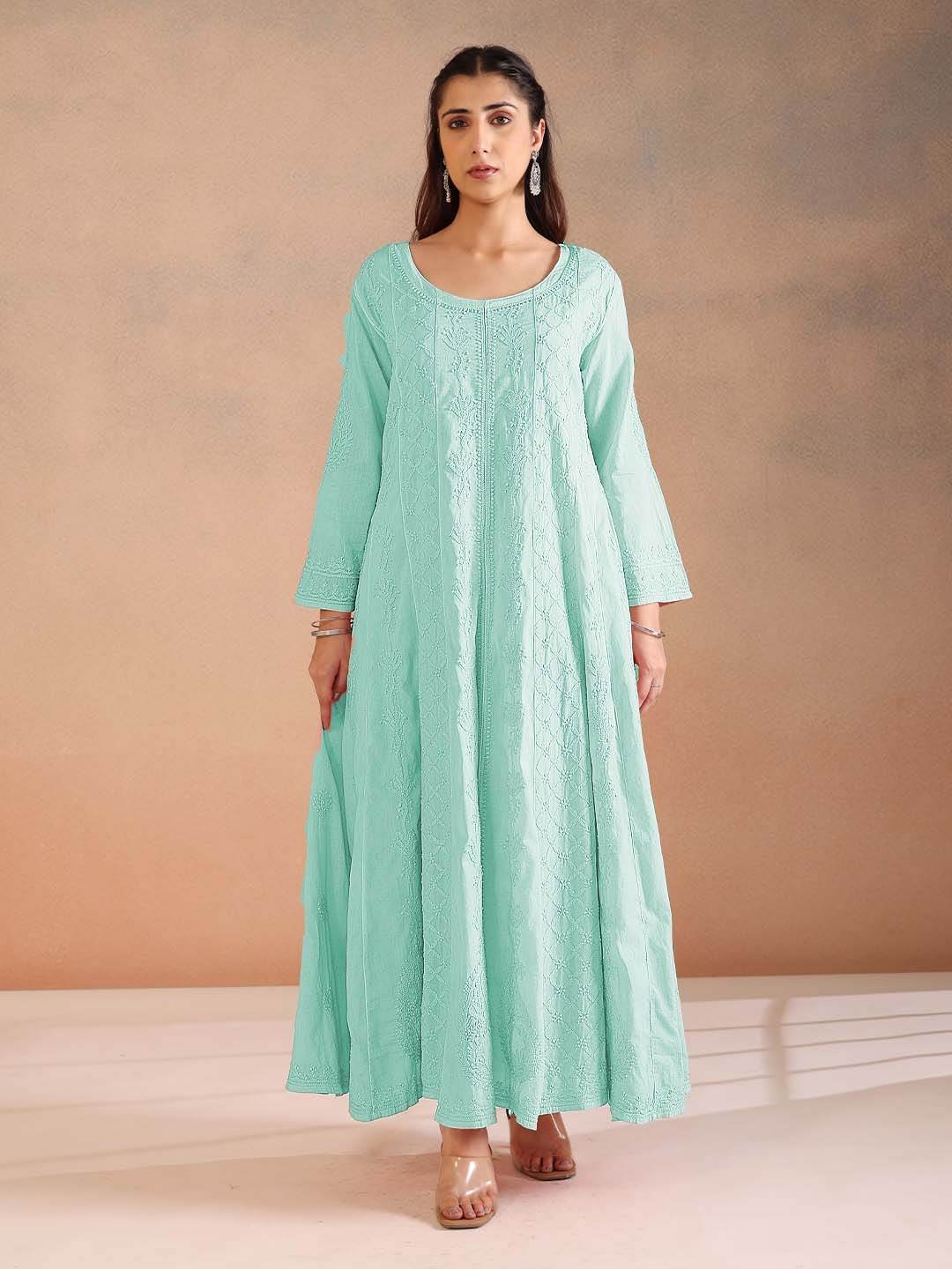 NIMARA MULMUL ANARKALI - KRI CHIKANKARI