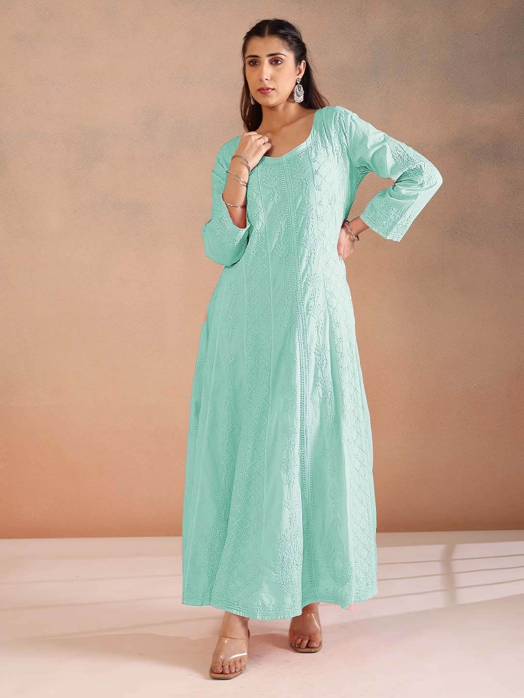 NIMARA MULMUL ANARKALI - KRI CHIKANKARI